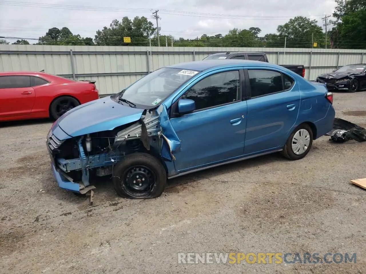 1 Photograph of a damaged car ML32FUFJ4MHF03509 MITSUBISHI MIRAGE 2021