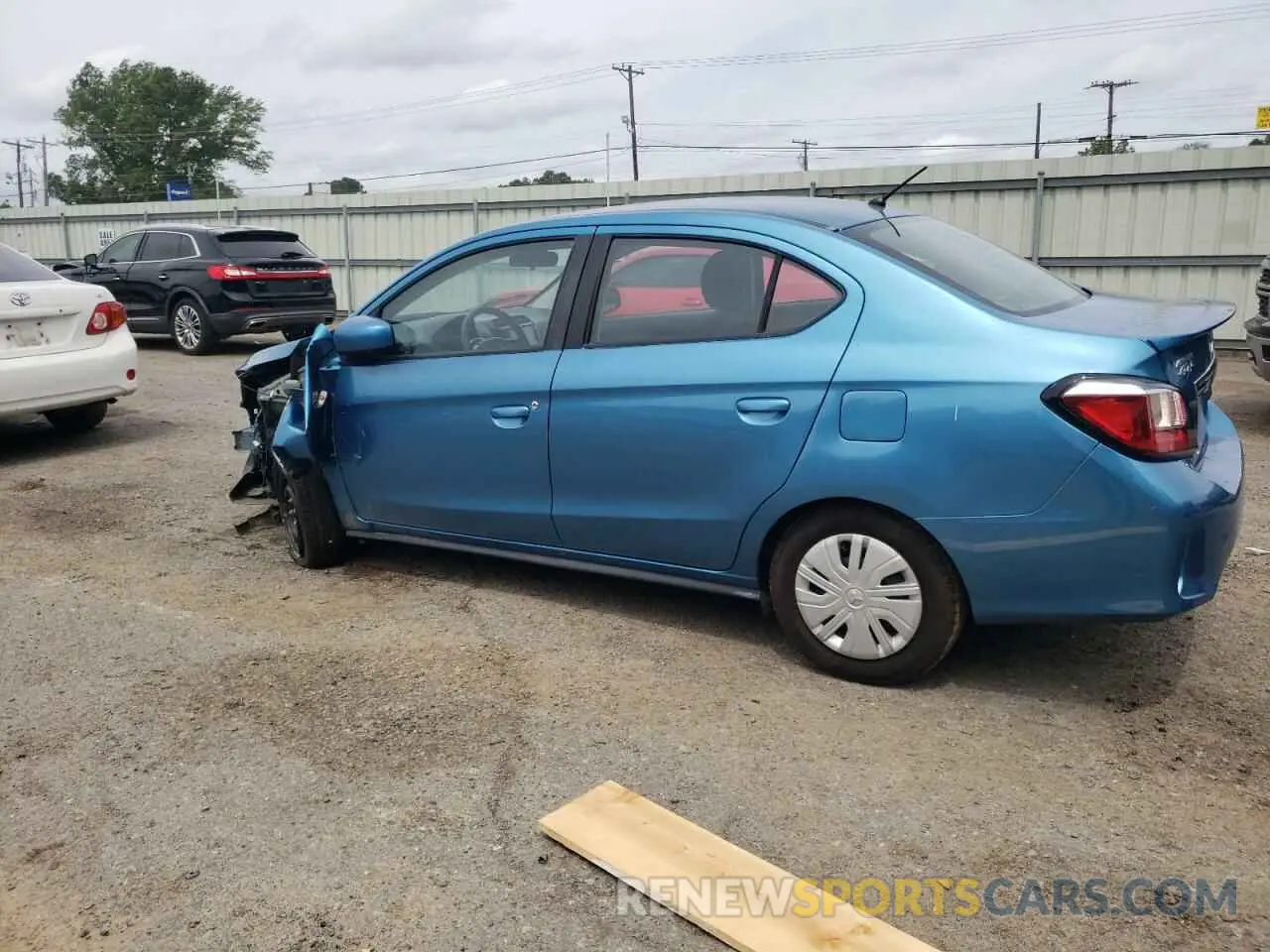 2 Photograph of a damaged car ML32FUFJ4MHF03509 MITSUBISHI MIRAGE 2021