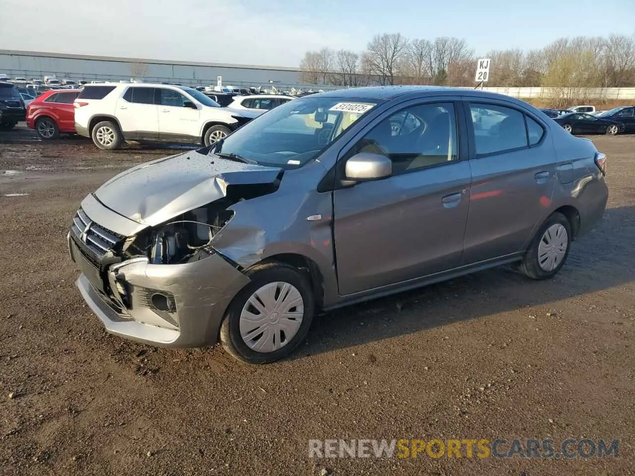 1 Photograph of a damaged car ML32FUFJ6MHF01857 MITSUBISHI MIRAGE 2021