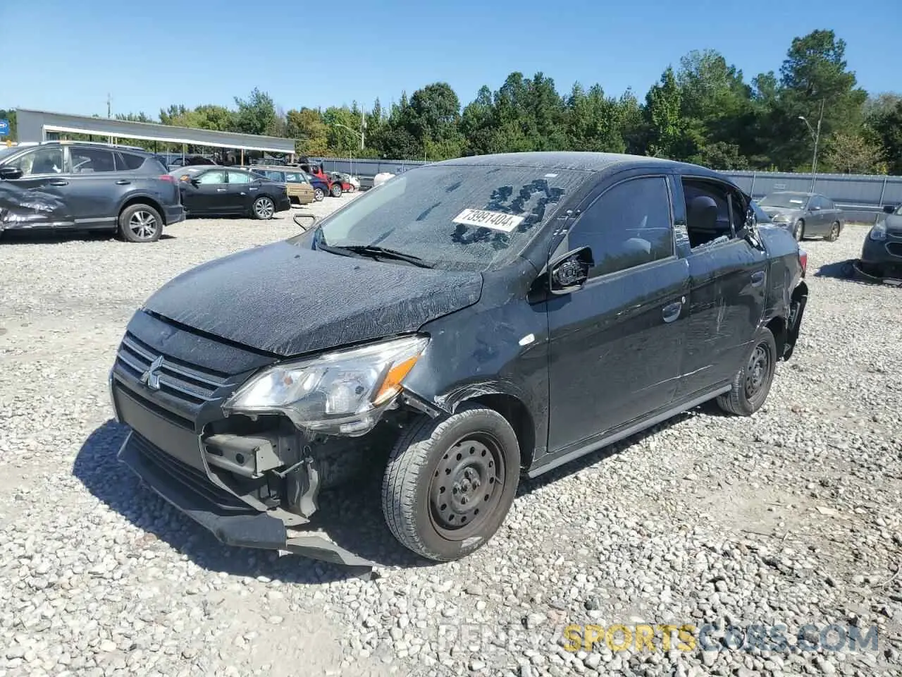 1 Photograph of a damaged car ML32FUFJ7MHF06386 MITSUBISHI MIRAGE 2021