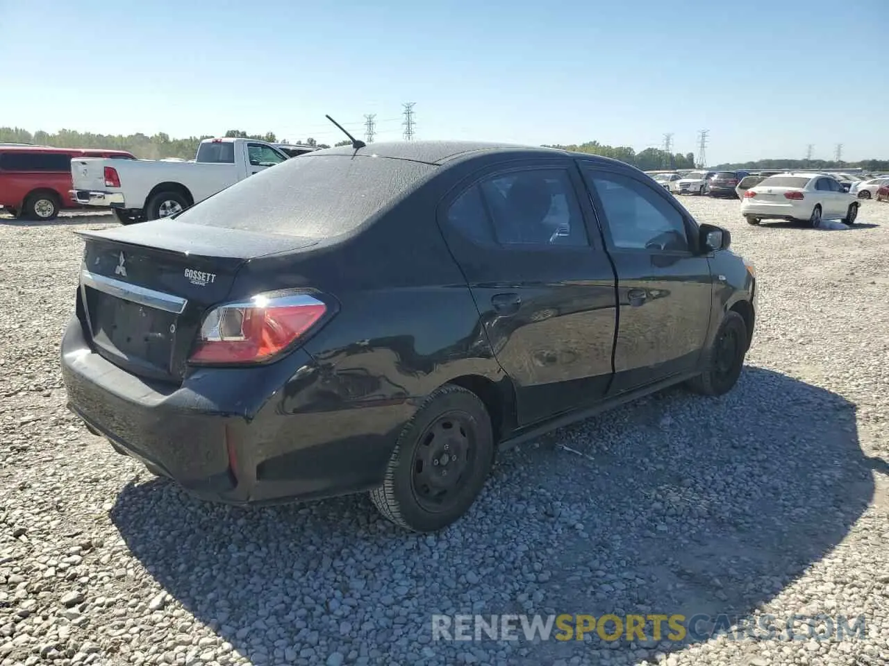 3 Photograph of a damaged car ML32FUFJ7MHF06386 MITSUBISHI MIRAGE 2021
