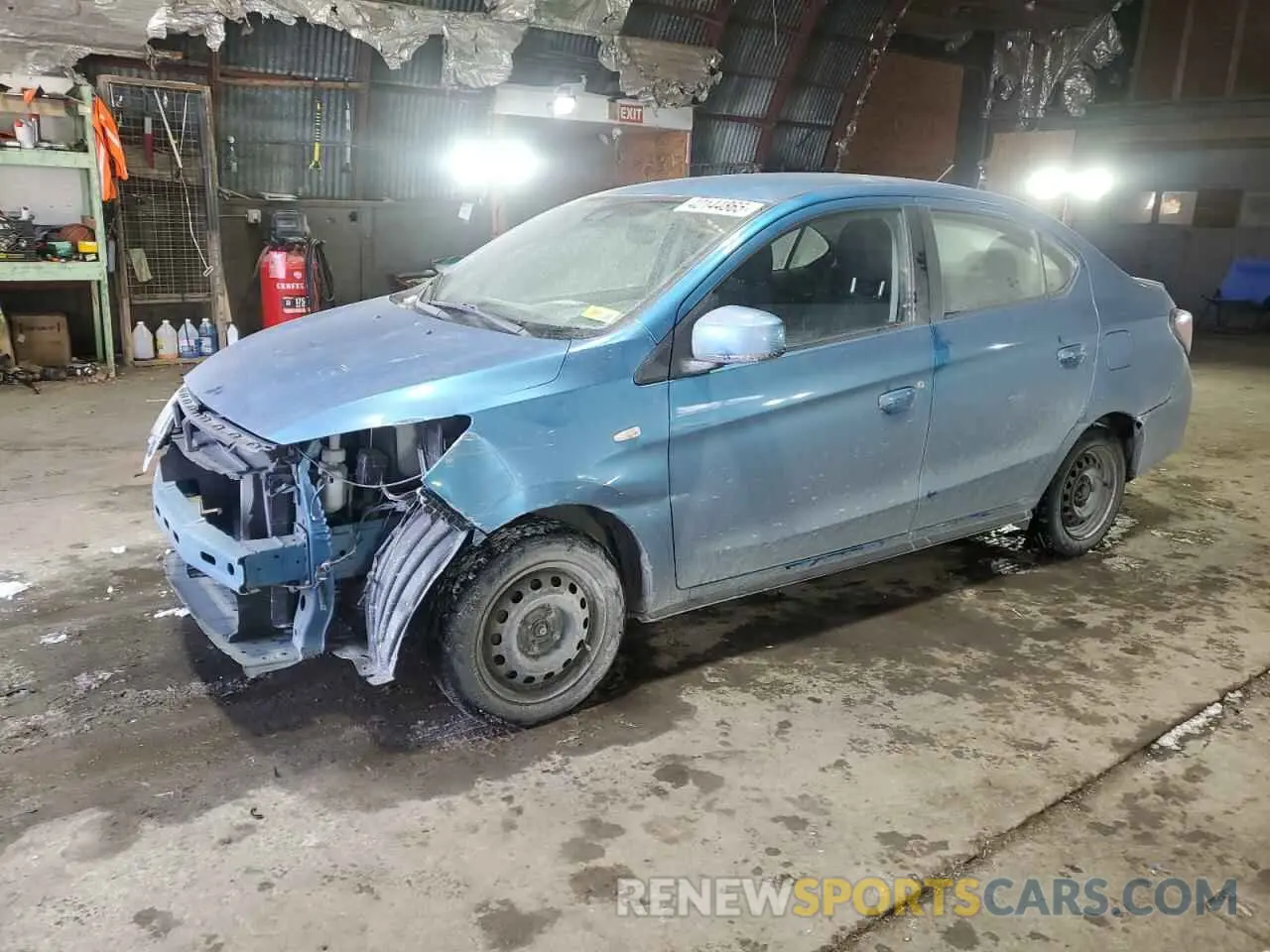 1 Photograph of a damaged car ML32FUFJ9MHF02338 MITSUBISHI MIRAGE 2021