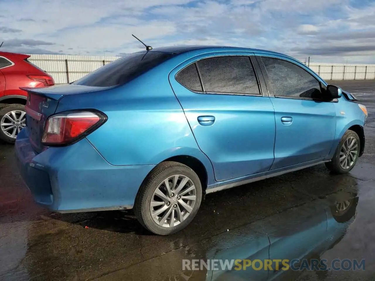 3 Photograph of a damaged car ML32FUFJXMHF01456 MITSUBISHI MIRAGE 2021