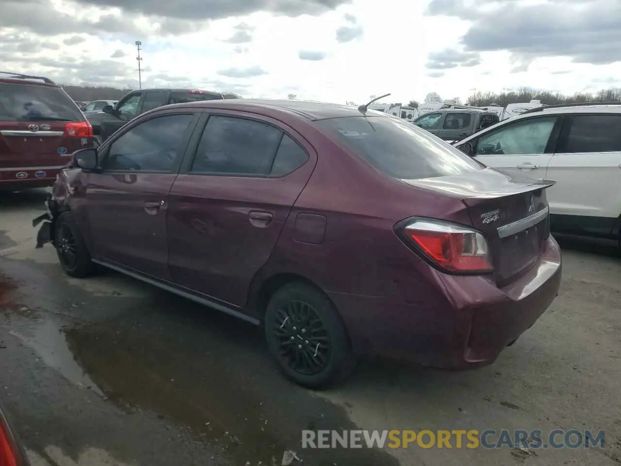 2 Photograph of a damaged car ML32FUFJXMHF06902 MITSUBISHI MIRAGE 2021