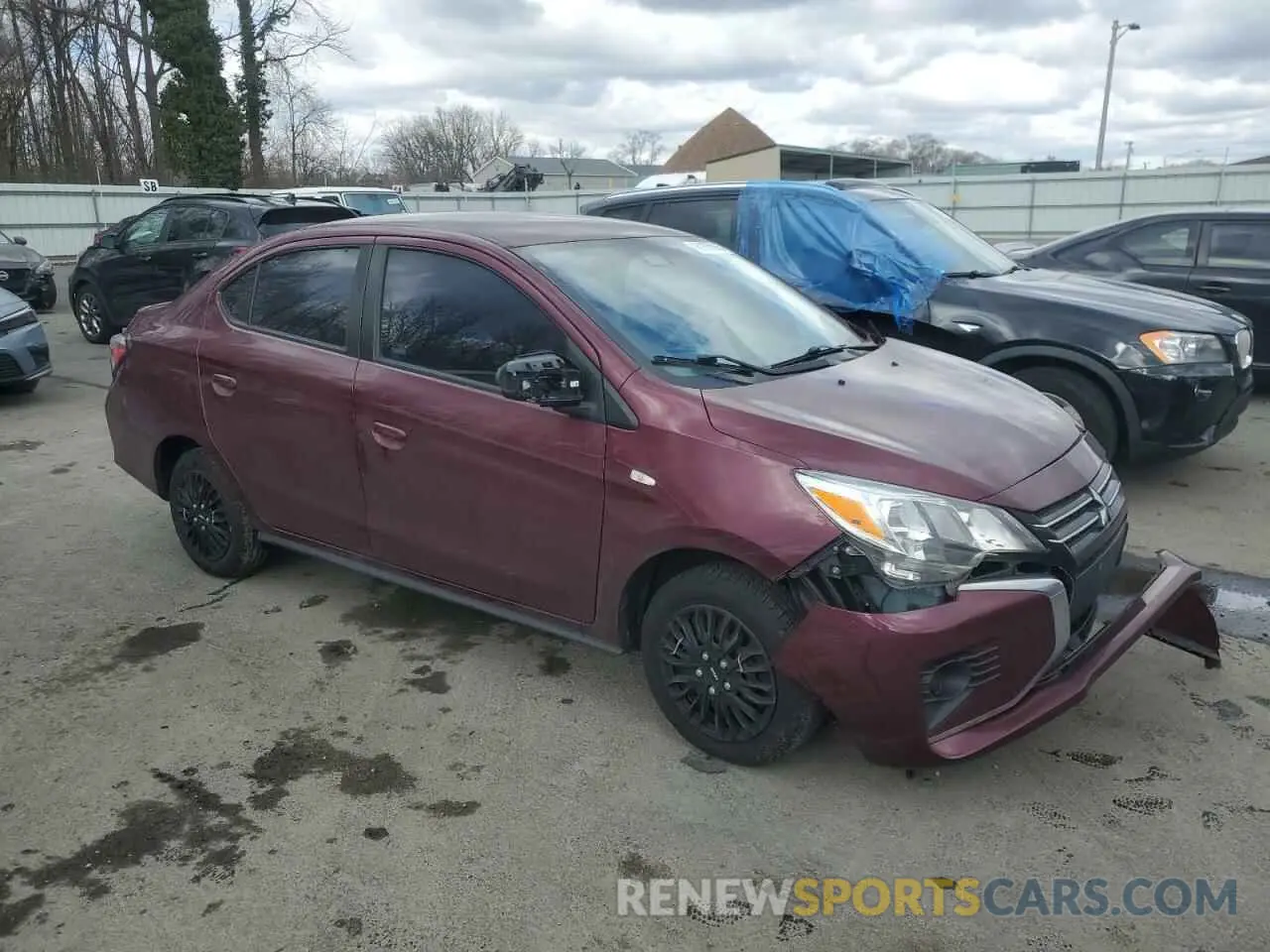 4 Photograph of a damaged car ML32FUFJXMHF06902 MITSUBISHI MIRAGE 2021