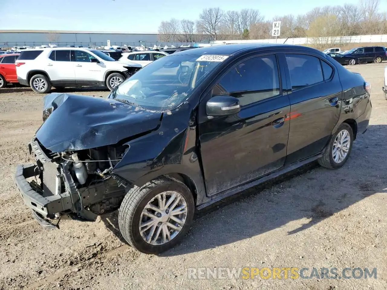 1 Photograph of a damaged car ML32FVFJ6MHF02612 MITSUBISHI MIRAGE 2021