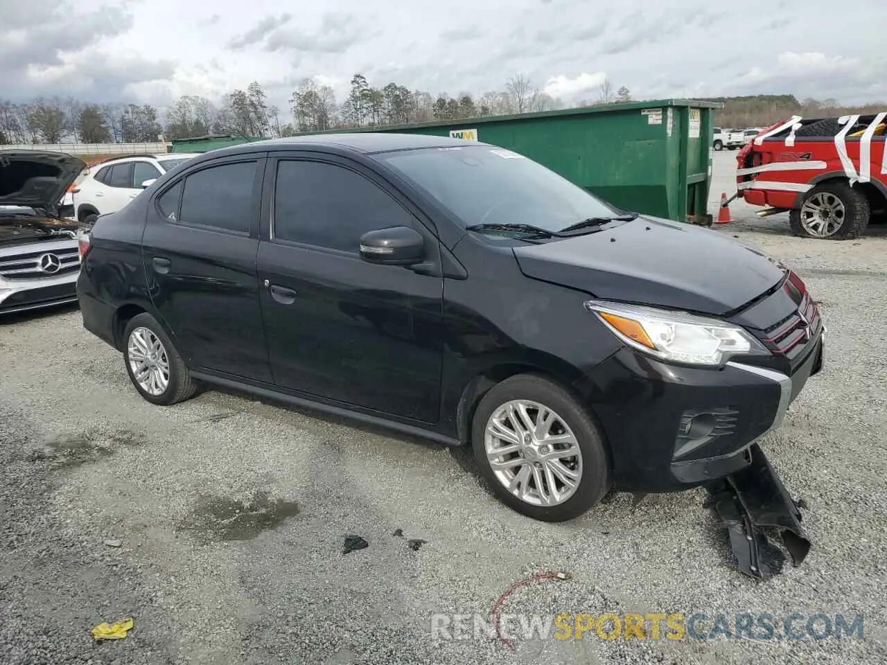 4 Photograph of a damaged car ML32FVFJ6MHF06109 MITSUBISHI MIRAGE 2021