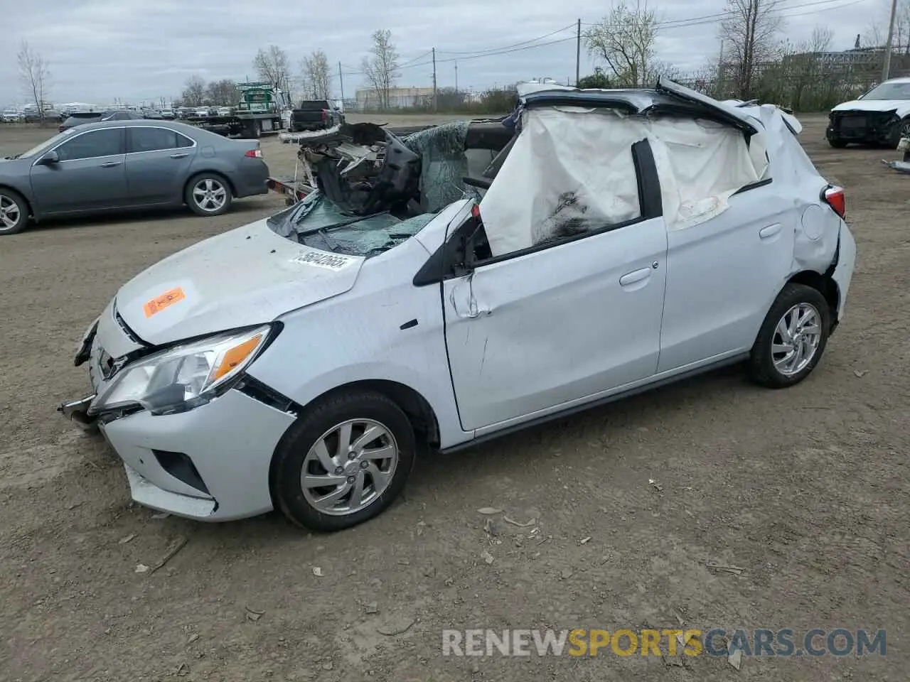 1 Photograph of a damaged car ML32AUHJ0NH004765 MITSUBISHI MIRAGE 2022