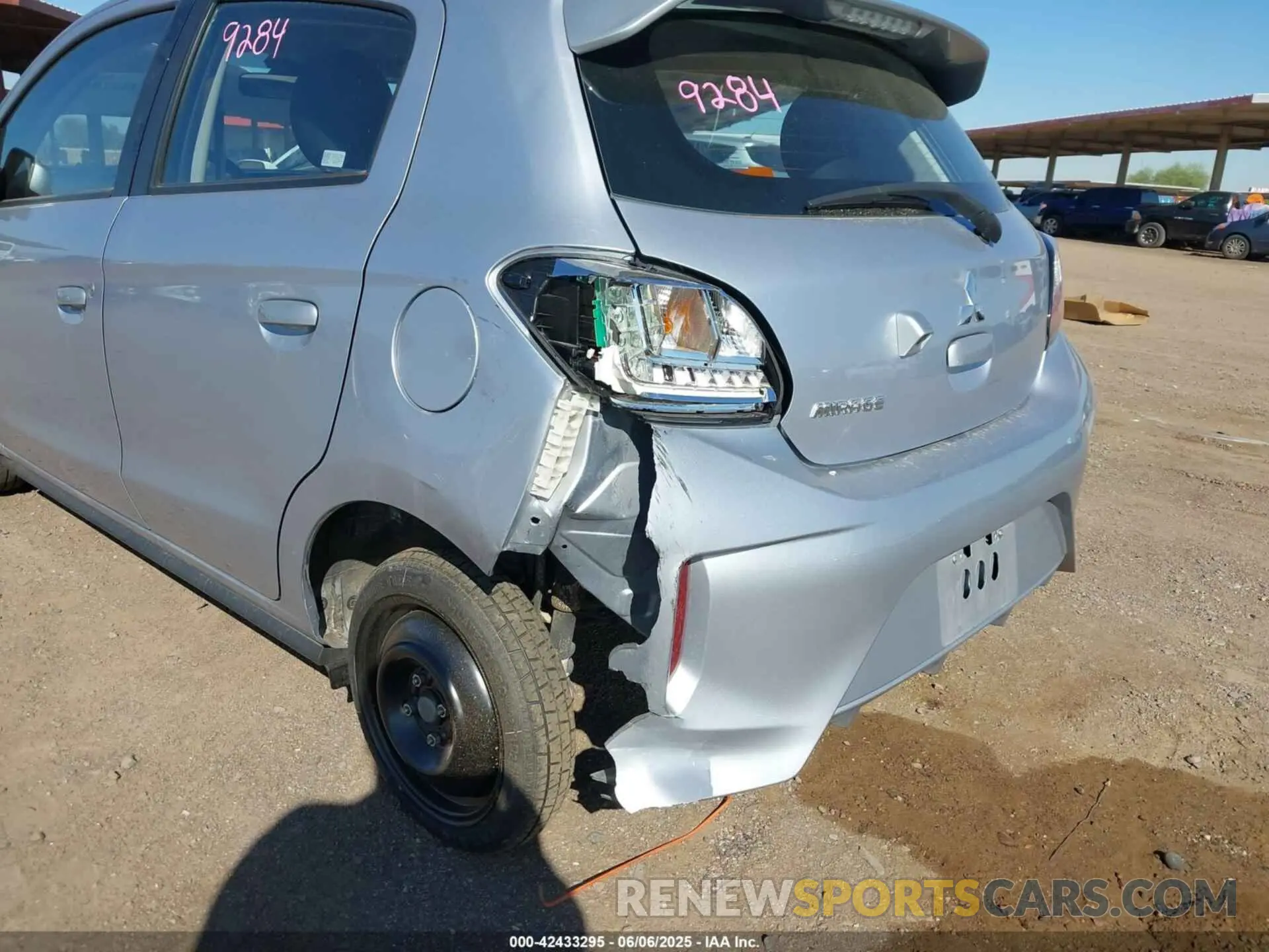 6 Photograph of a damaged car ML32AUHJ0NH006628 MITSUBISHI MIRAGE 2022