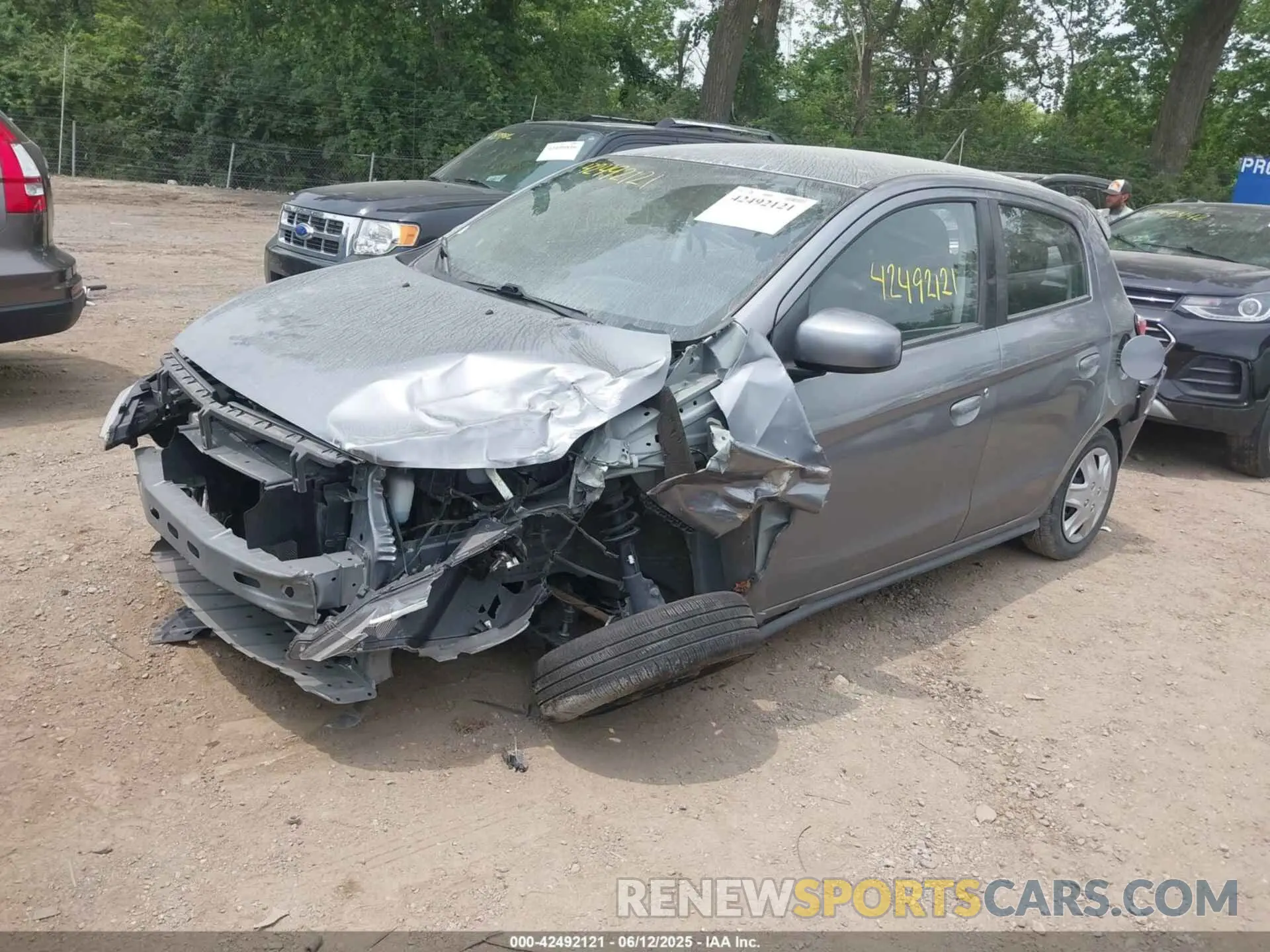 2 Photograph of a damaged car ML32AUHJ1NH005276 MITSUBISHI MIRAGE 2022