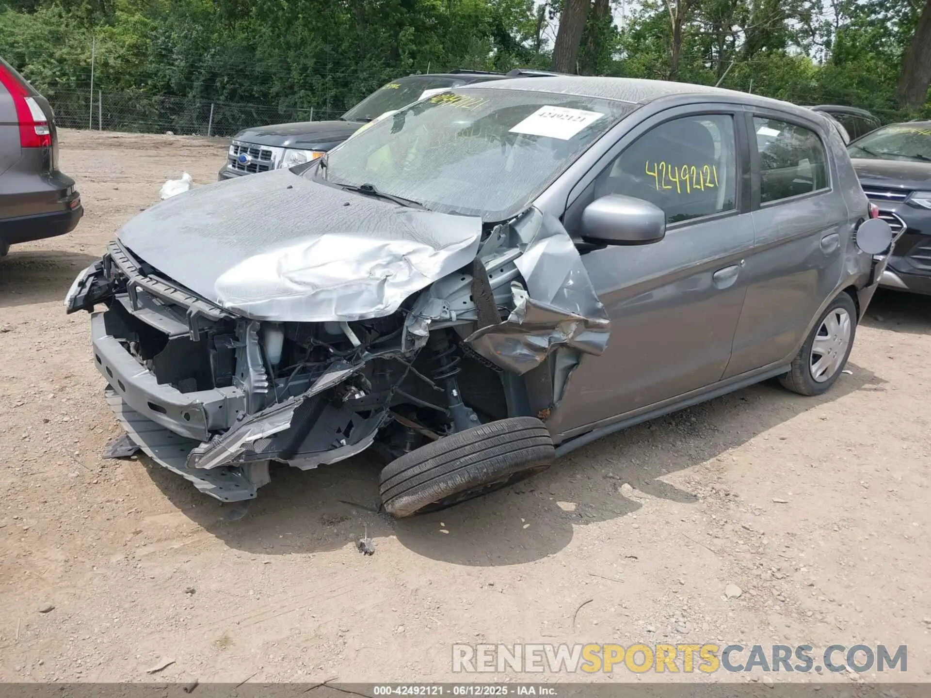 6 Photograph of a damaged car ML32AUHJ1NH005276 MITSUBISHI MIRAGE 2022