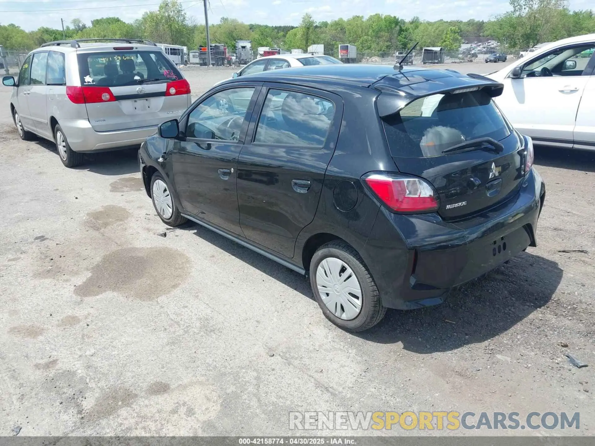 3 Photograph of a damaged car ML32AUHJ1NH005343 MITSUBISHI MIRAGE 2022