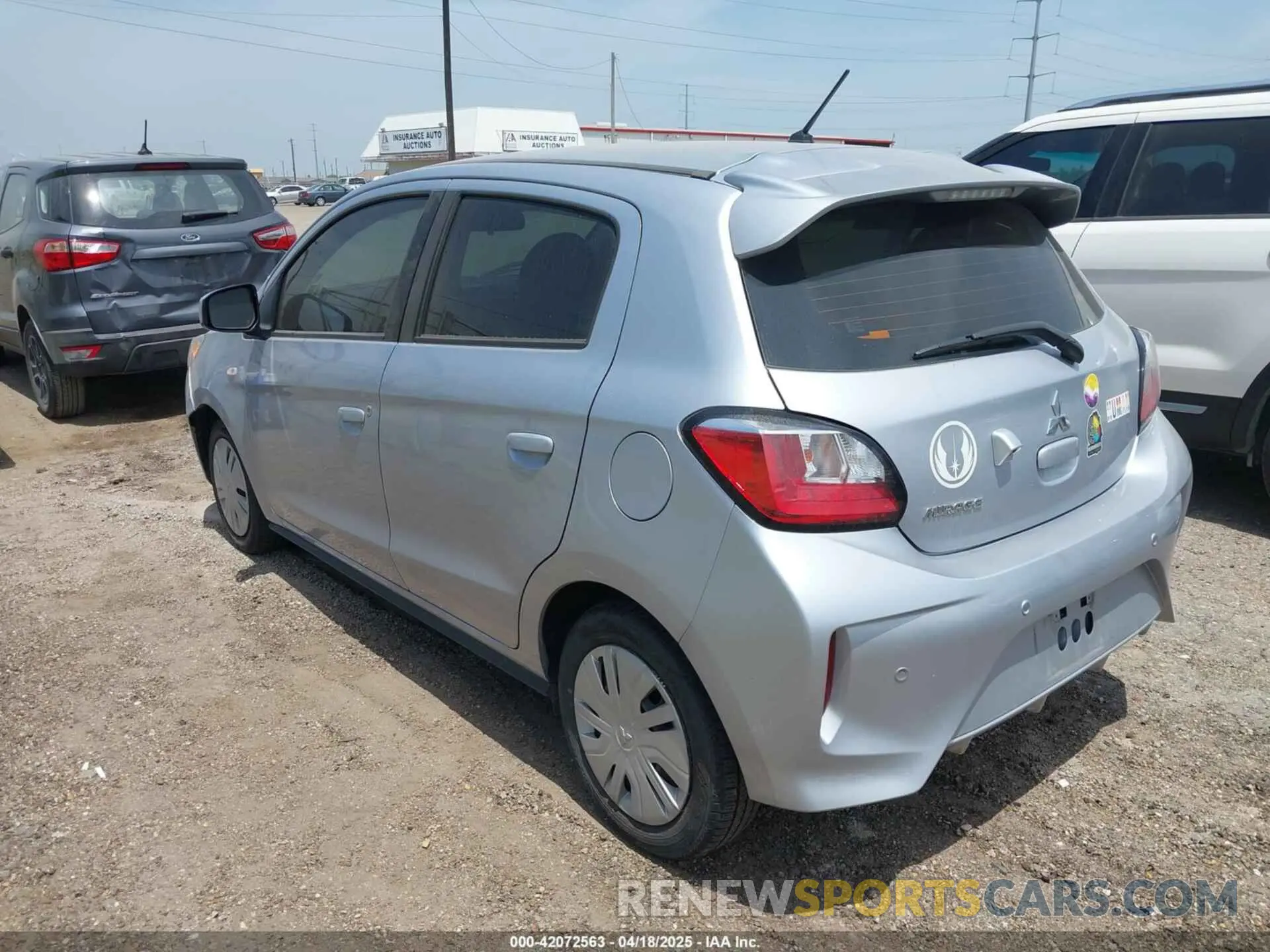 3 Photograph of a damaged car ML32AUHJ1NH007979 MITSUBISHI MIRAGE 2022