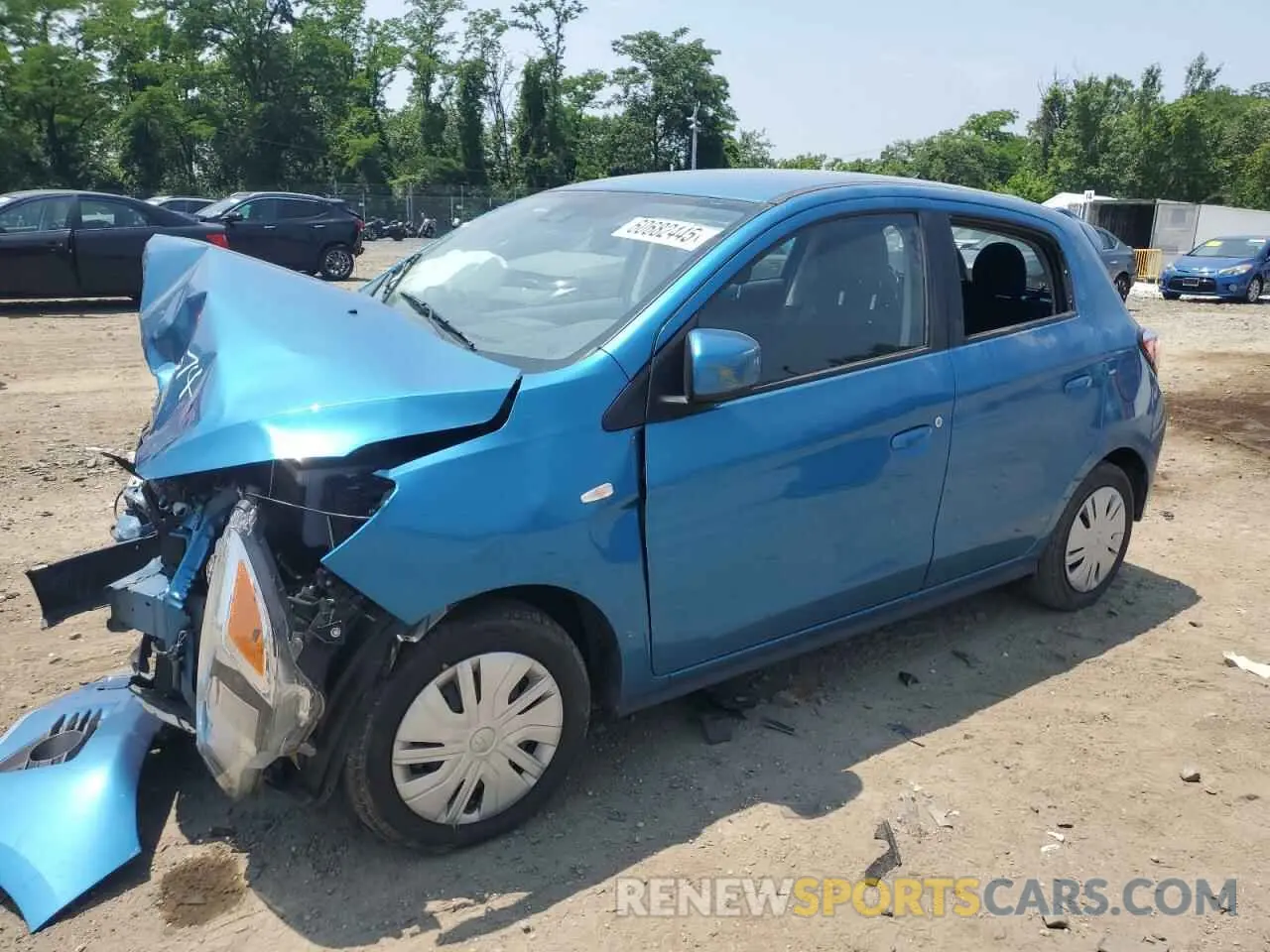 1 Photograph of a damaged car ML32AUHJ2NH008574 MITSUBISHI MIRAGE 2022