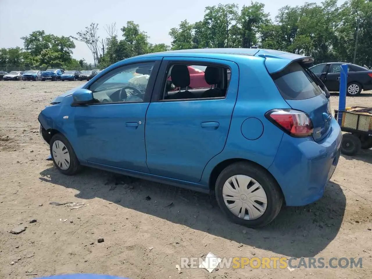 2 Photograph of a damaged car ML32AUHJ2NH008574 MITSUBISHI MIRAGE 2022