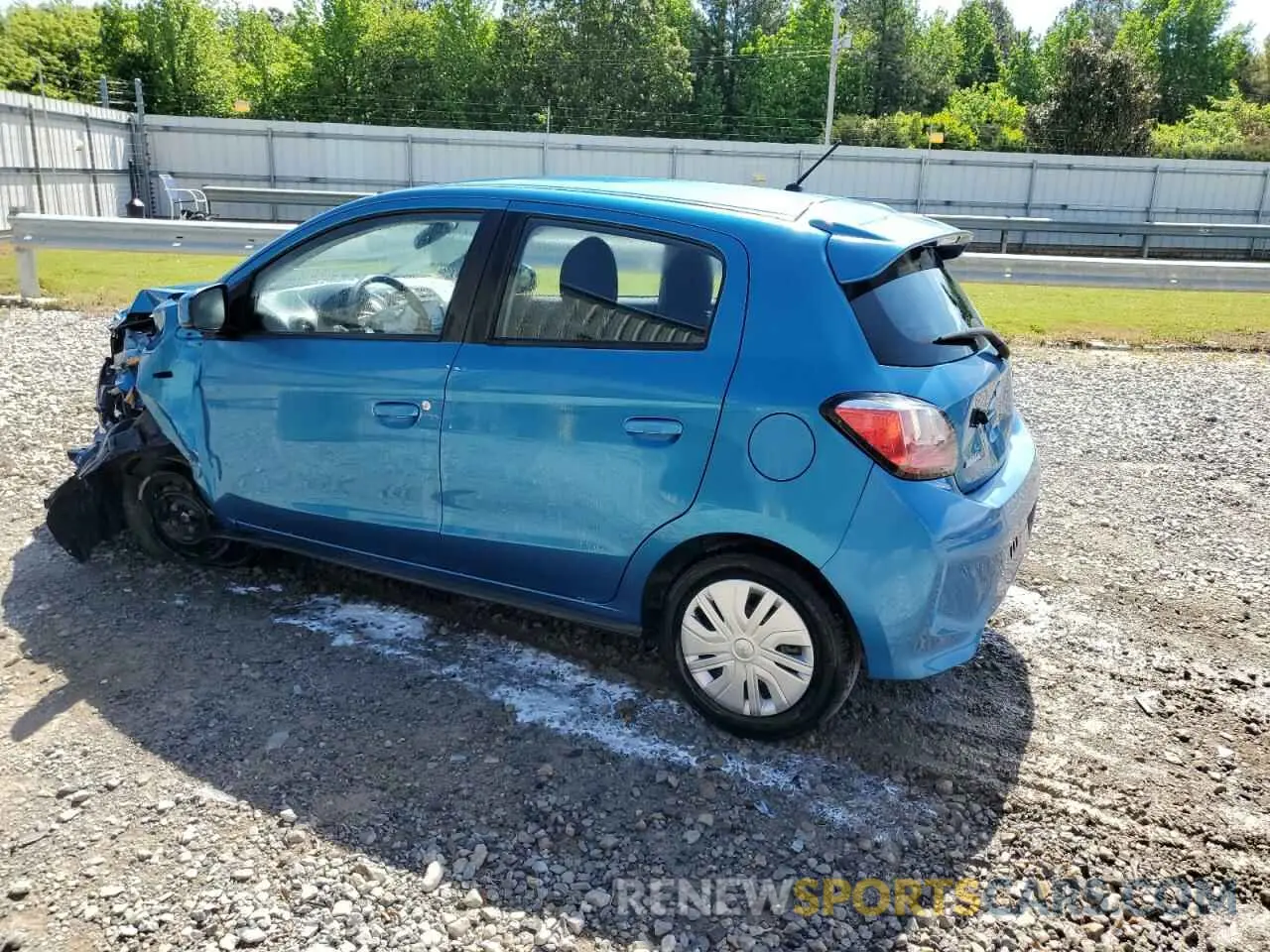 2 Photograph of a damaged car ML32AUHJ2NH008848 MITSUBISHI MIRAGE 2022