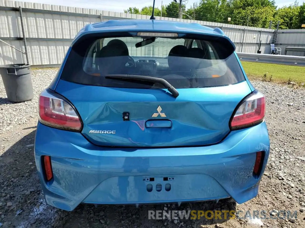 6 Photograph of a damaged car ML32AUHJ2NH008848 MITSUBISHI MIRAGE 2022