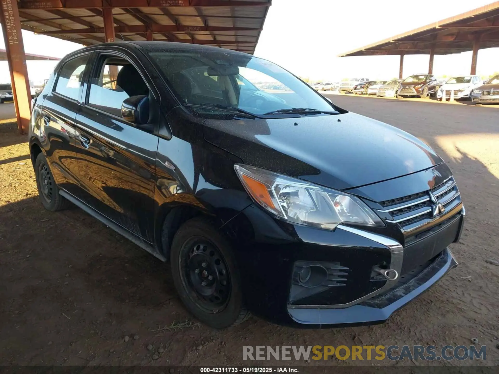 1 Photograph of a damaged car ML32AUHJ6NH003765 MITSUBISHI MIRAGE 2022