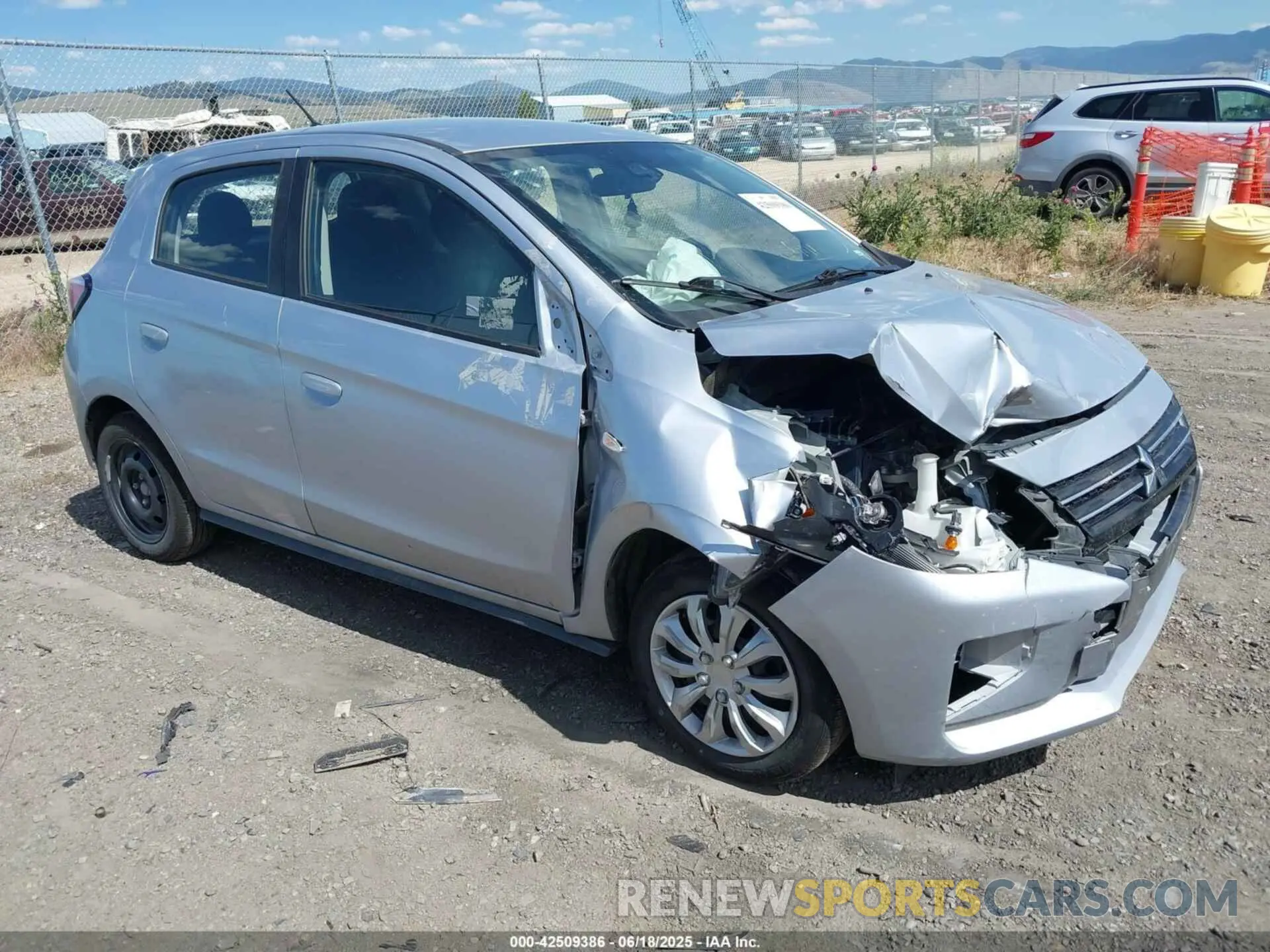 1 Photograph of a damaged car ML32AUHJ7NH003449 MITSUBISHI MIRAGE 2022