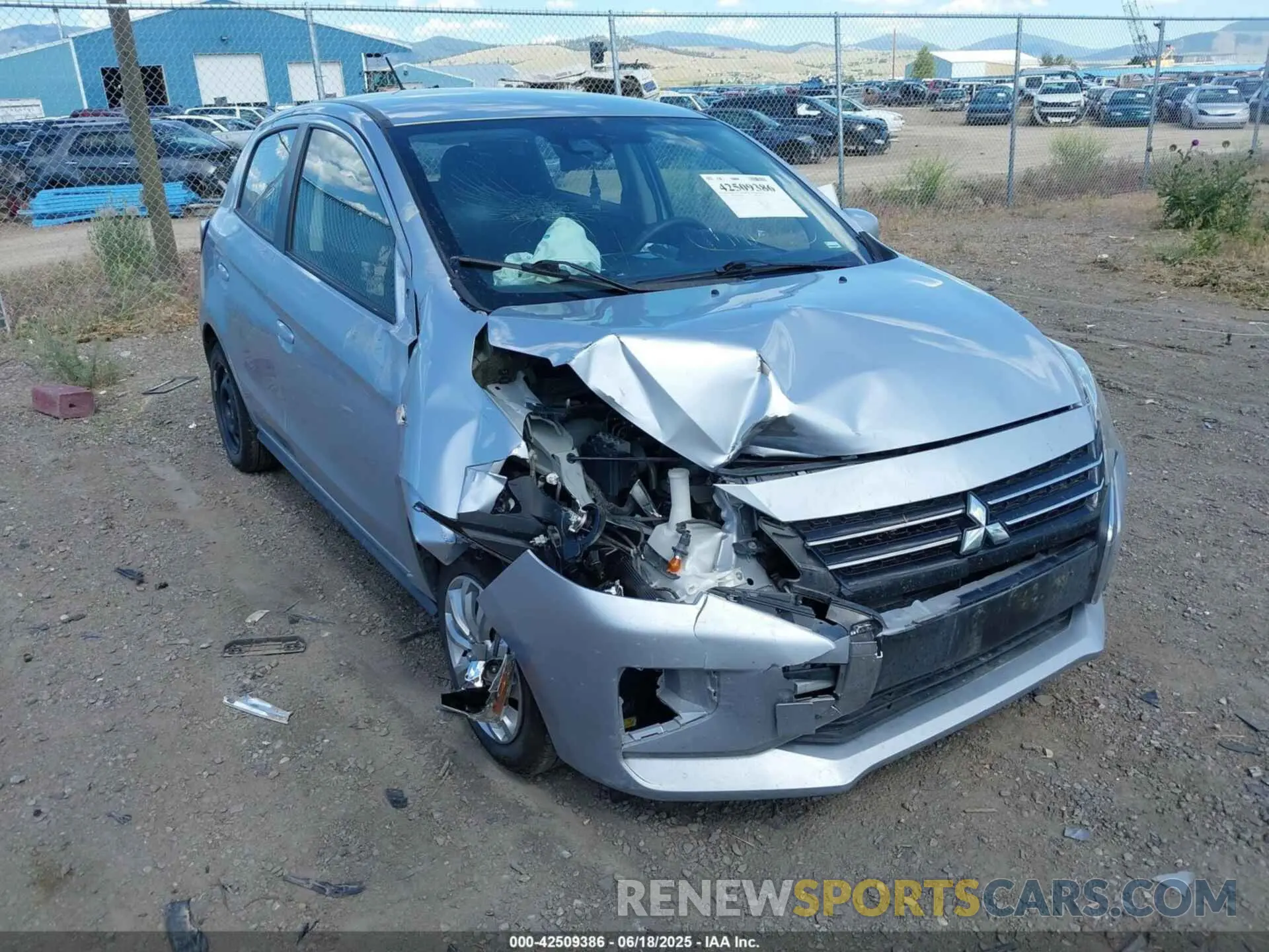 6 Photograph of a damaged car ML32AUHJ7NH003449 MITSUBISHI MIRAGE 2022
