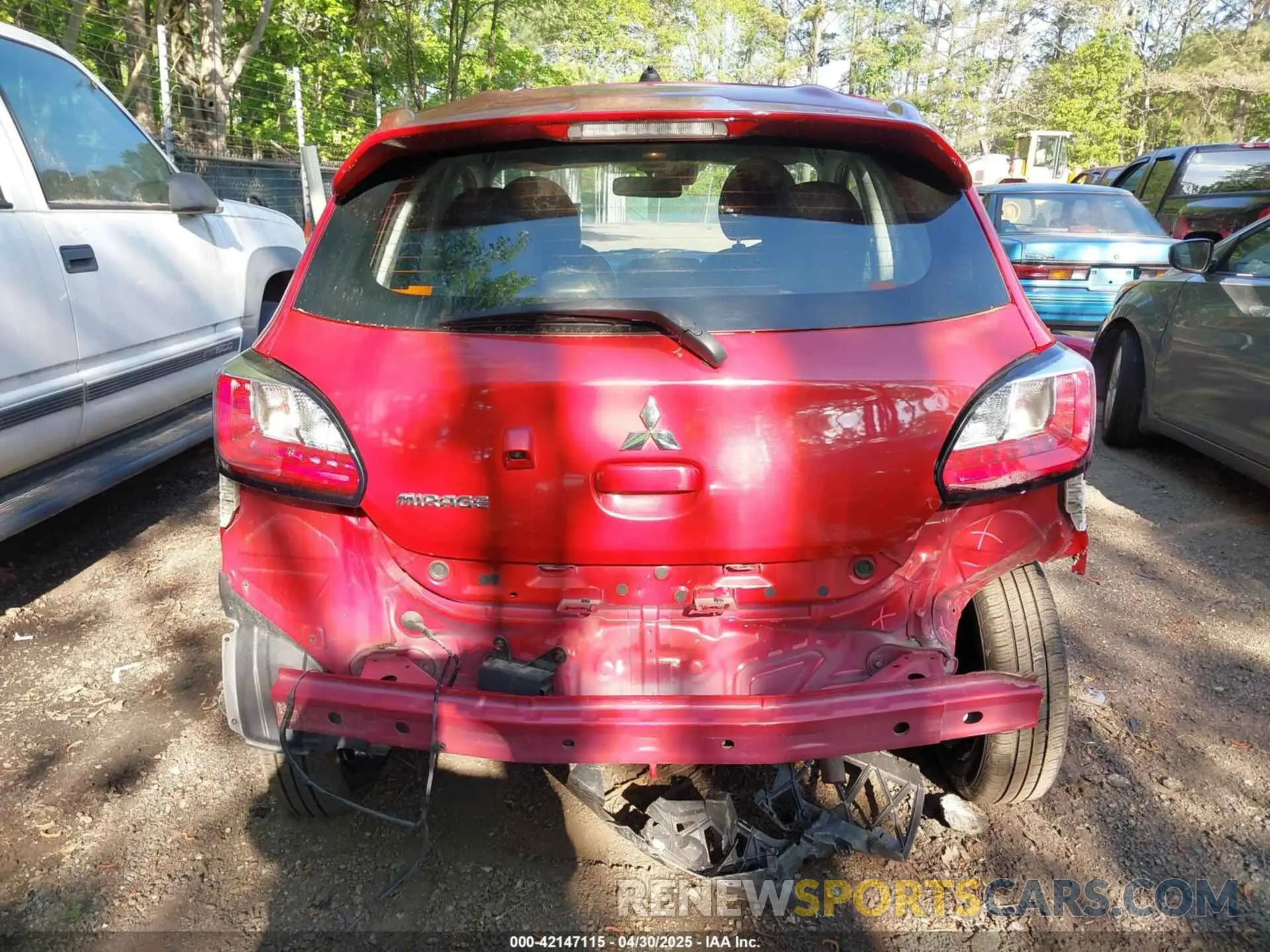 17 Photograph of a damaged car ML32AUHJ7NH006528 MITSUBISHI MIRAGE 2022