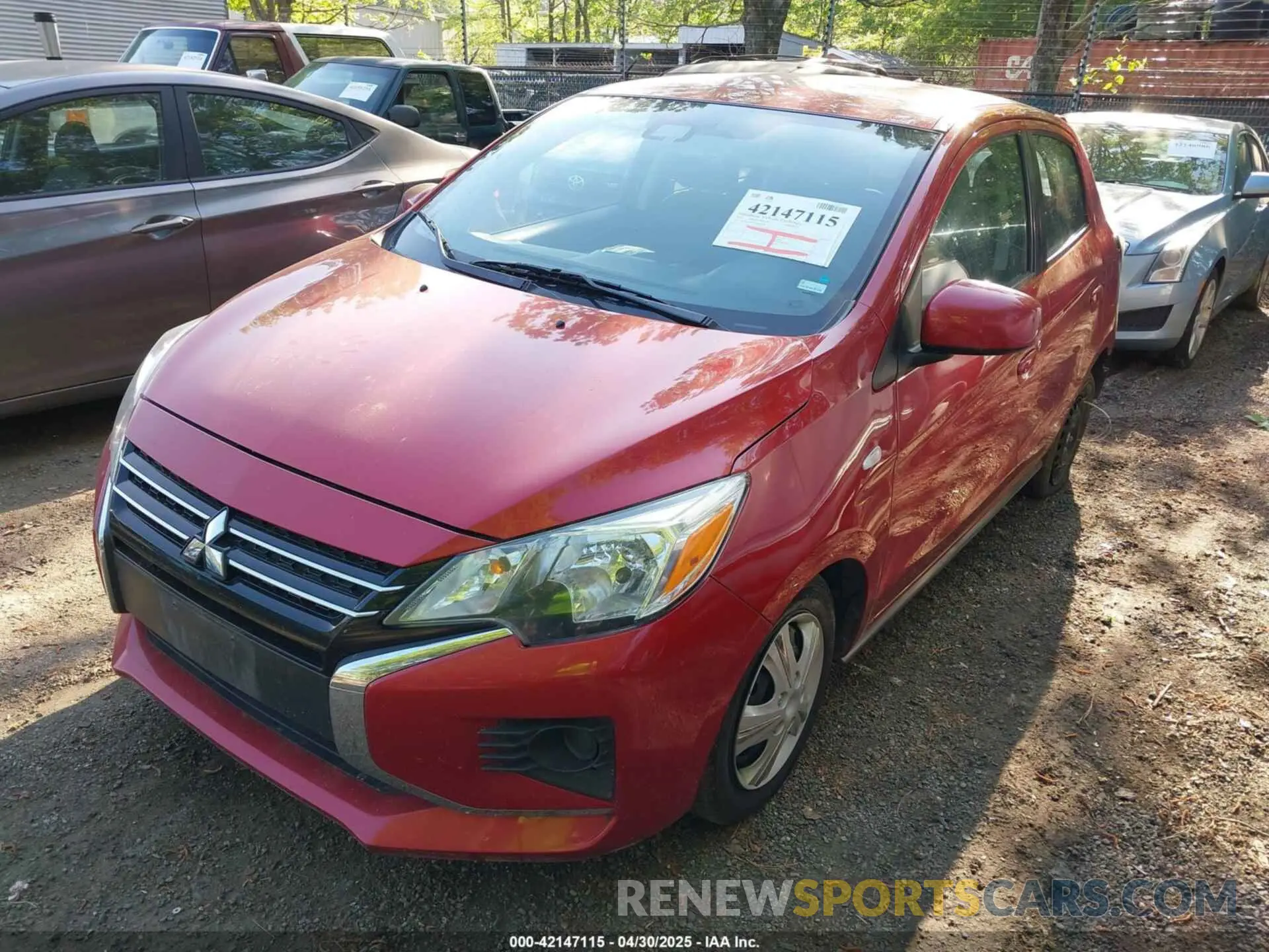 2 Photograph of a damaged car ML32AUHJ7NH006528 MITSUBISHI MIRAGE 2022