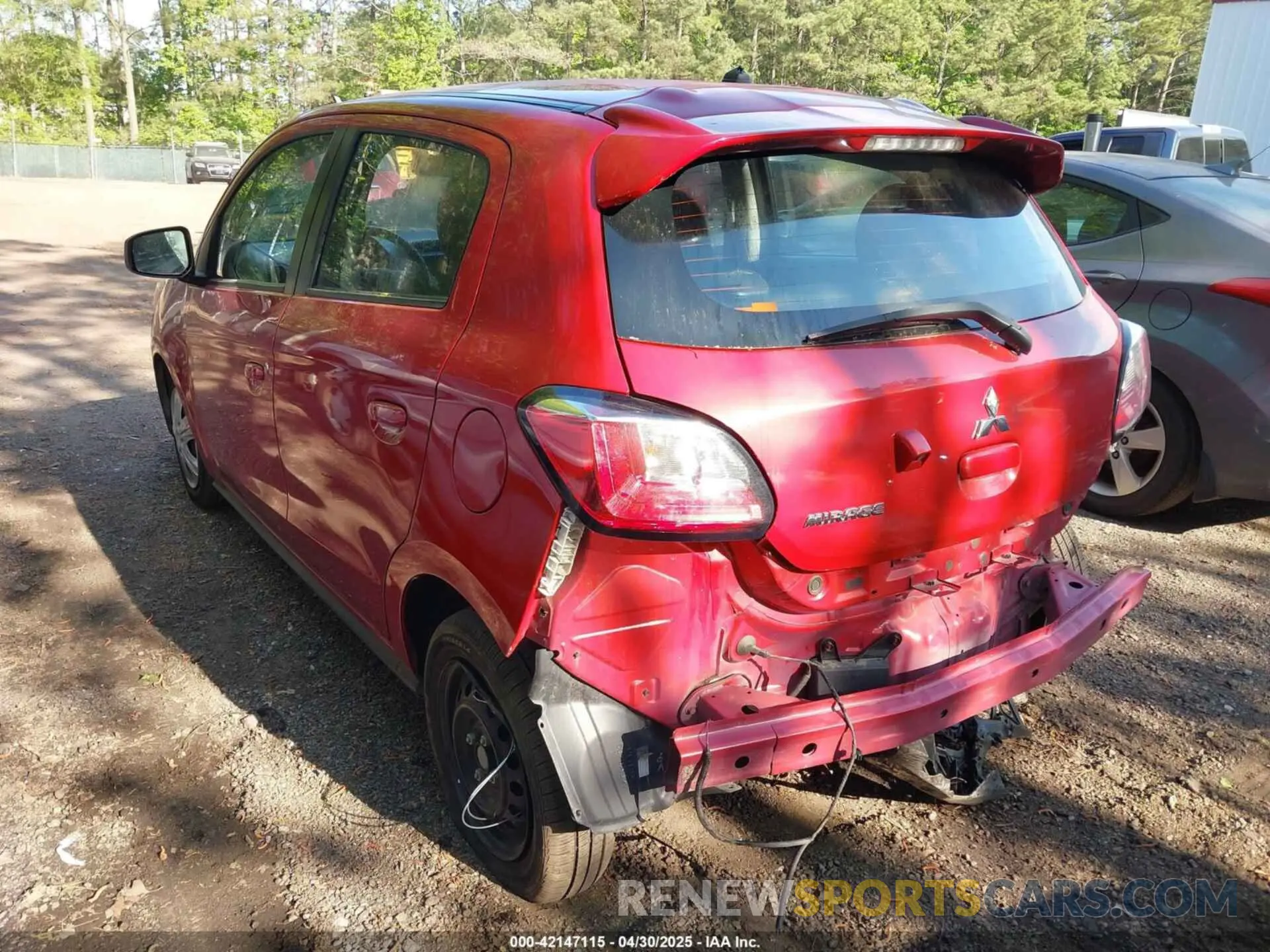 3 Photograph of a damaged car ML32AUHJ7NH006528 MITSUBISHI MIRAGE 2022
