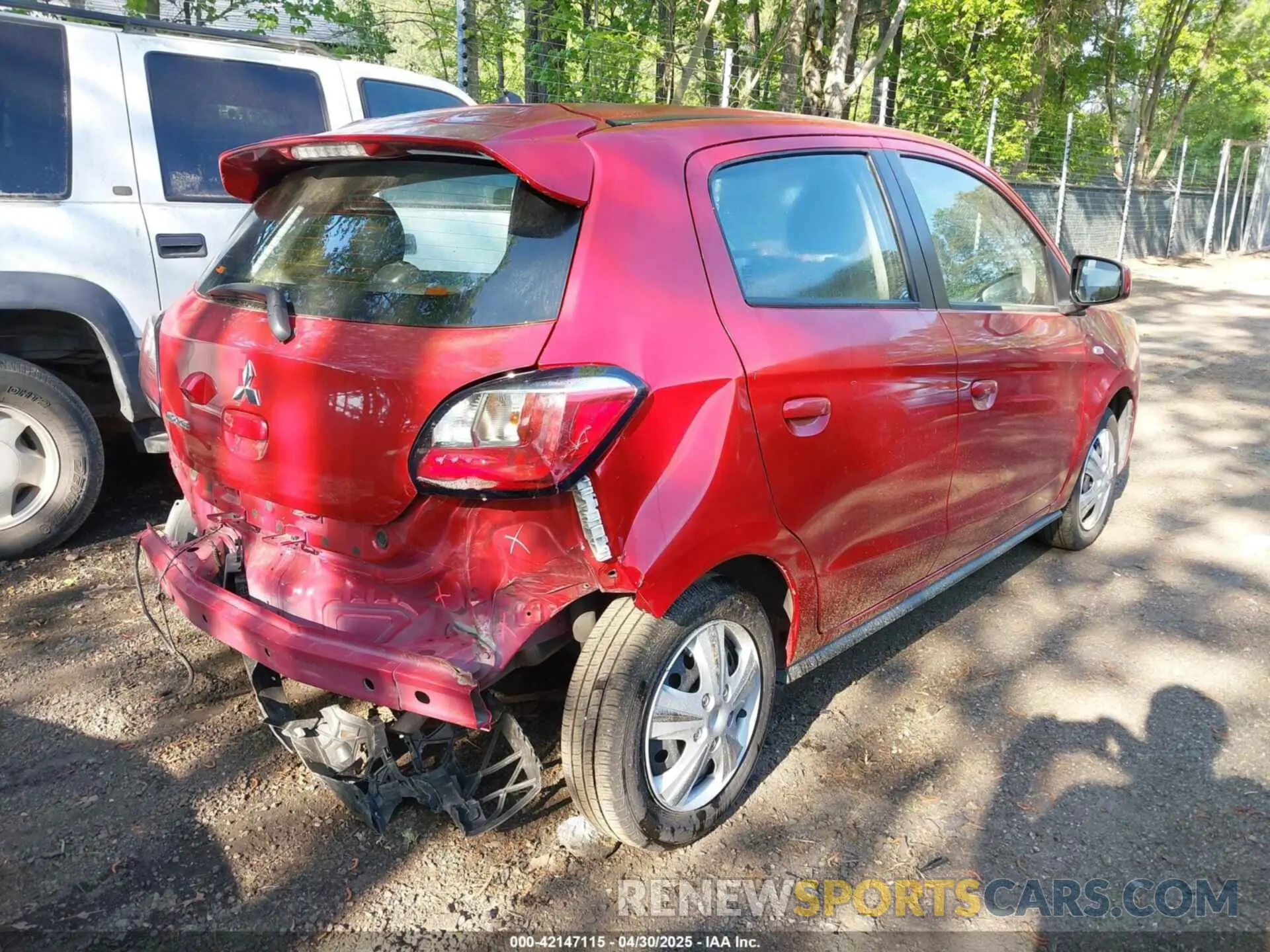 4 Photograph of a damaged car ML32AUHJ7NH006528 MITSUBISHI MIRAGE 2022