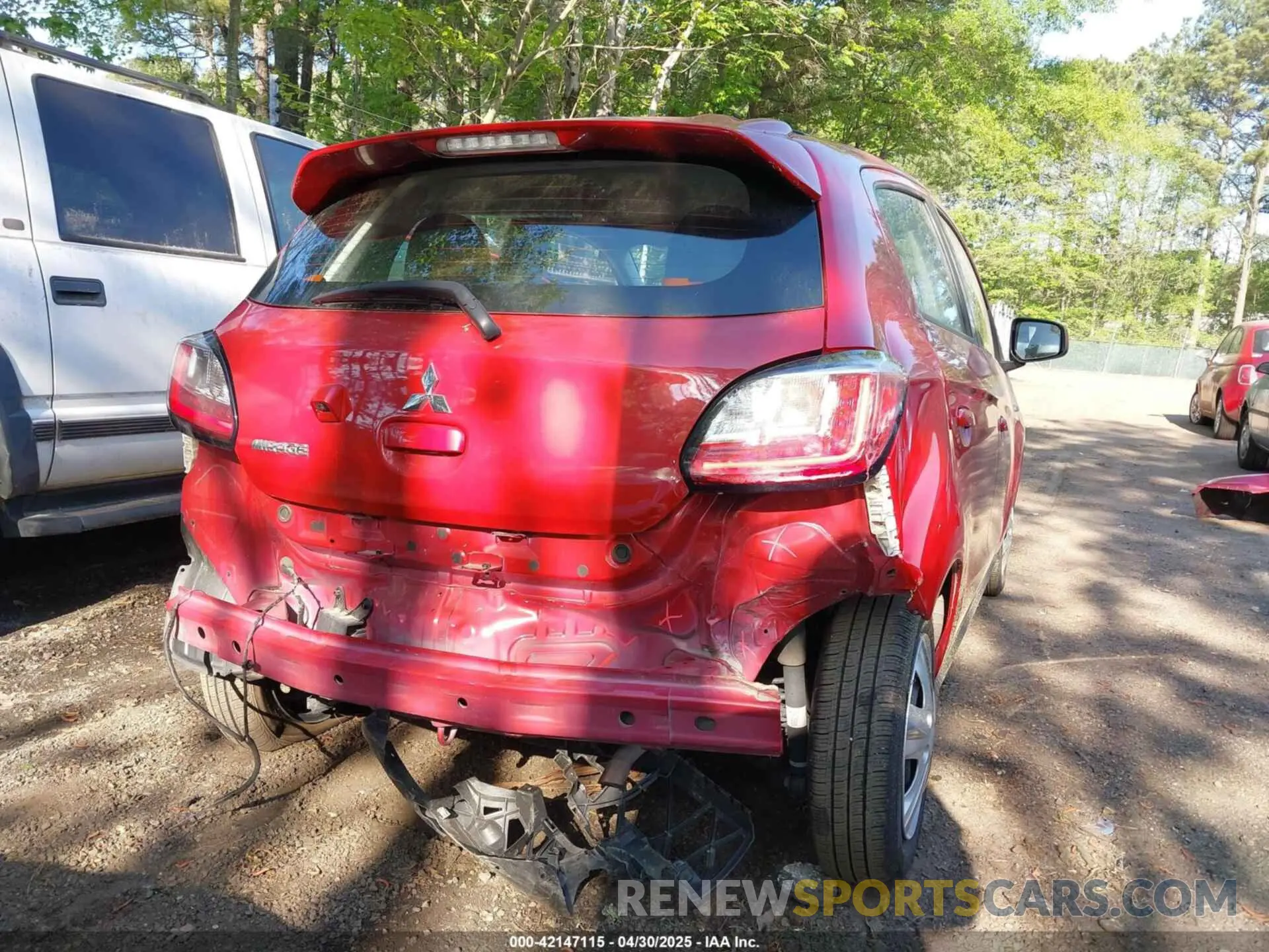 6 Photograph of a damaged car ML32AUHJ7NH006528 MITSUBISHI MIRAGE 2022