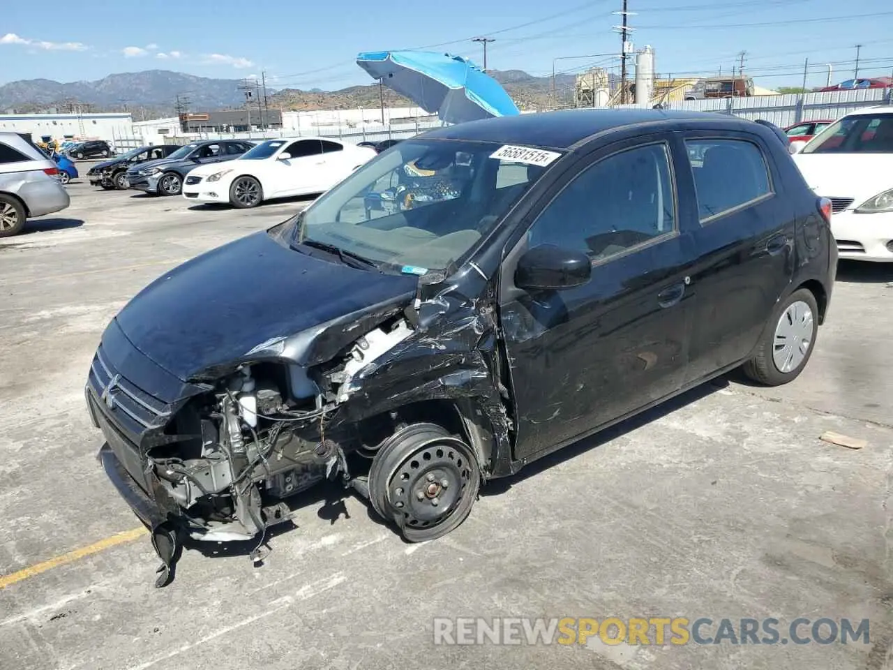 1 Photograph of a damaged car ML32AUHJ7NH006996 MITSUBISHI MIRAGE 2022