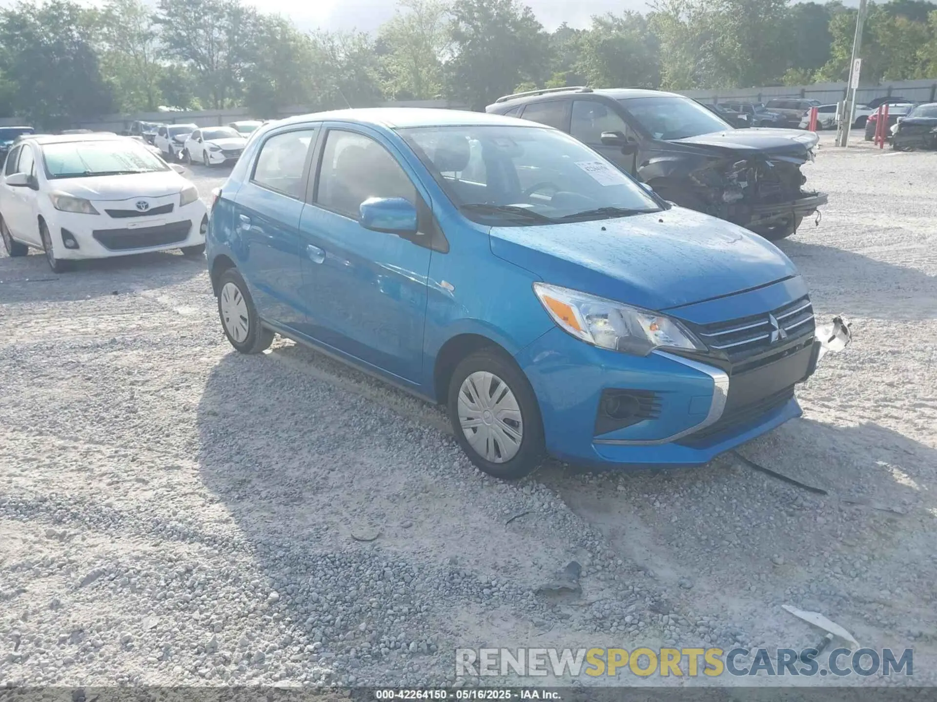 1 Photograph of a damaged car ML32AUHJ7NH008909 MITSUBISHI MIRAGE 2022