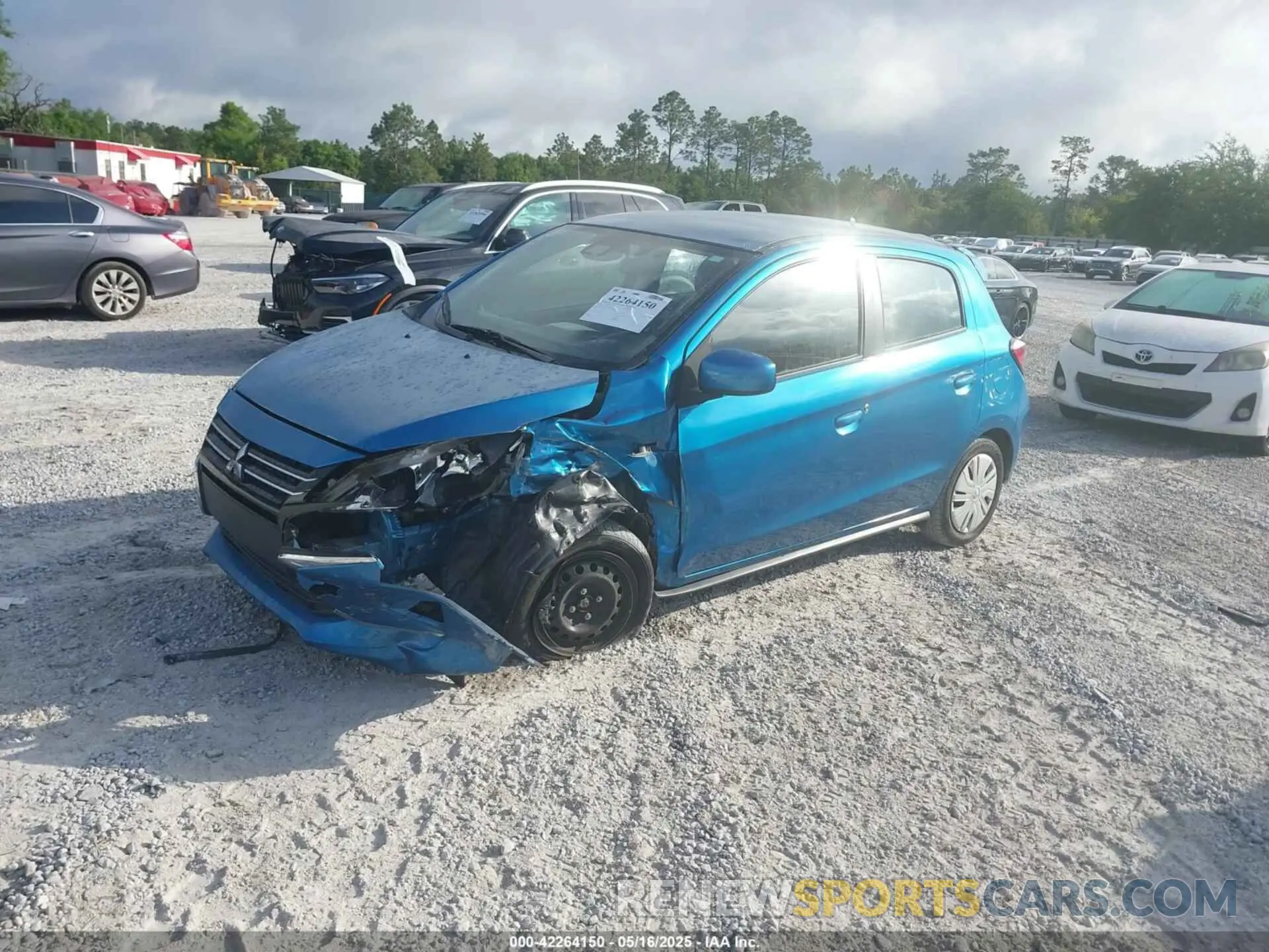 2 Photograph of a damaged car ML32AUHJ7NH008909 MITSUBISHI MIRAGE 2022