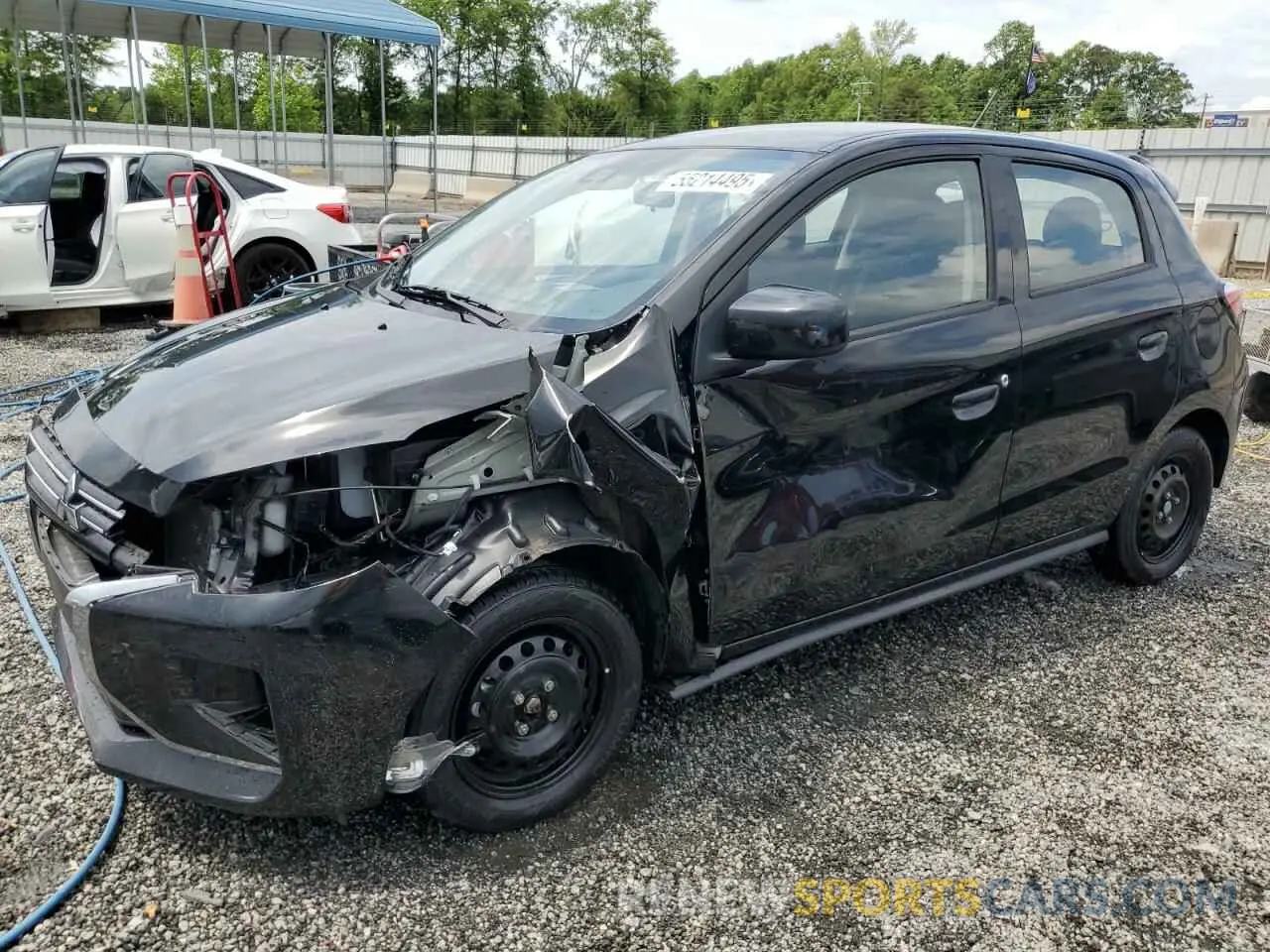1 Photograph of a damaged car ML32AUHJ7NH009249 MITSUBISHI MIRAGE 2022