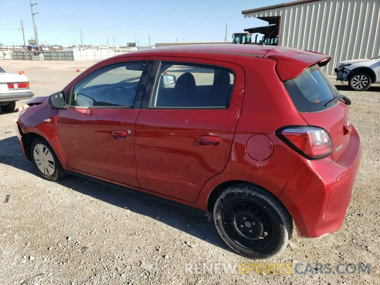 2 Photograph of a damaged car ML32AUHJ7NH009381 MITSUBISHI MIRAGE 2022