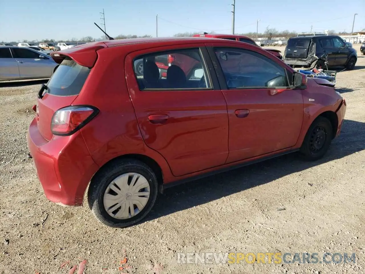 3 Photograph of a damaged car ML32AUHJ7NH009381 MITSUBISHI MIRAGE 2022