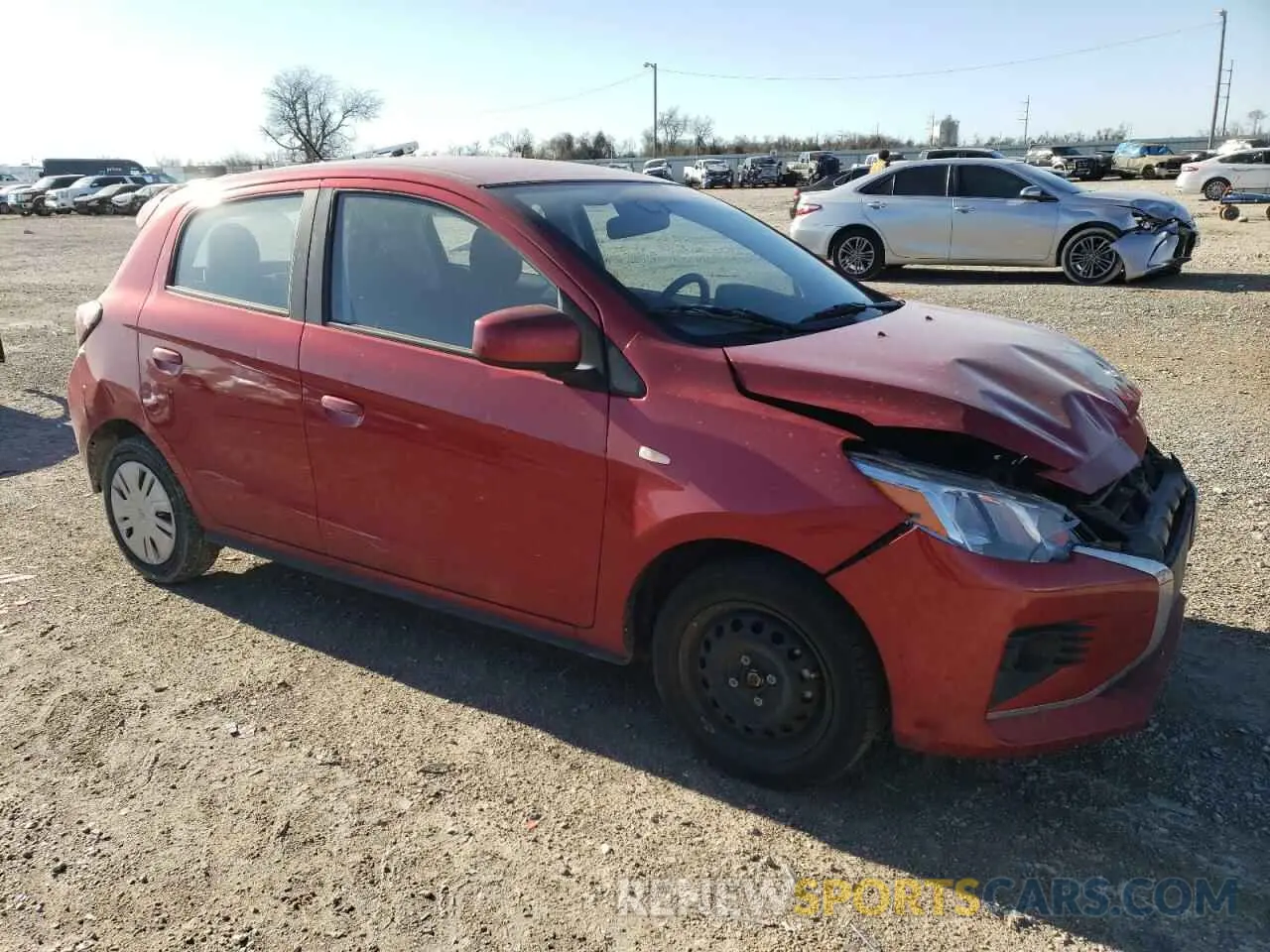4 Photograph of a damaged car ML32AUHJ7NH009381 MITSUBISHI MIRAGE 2022