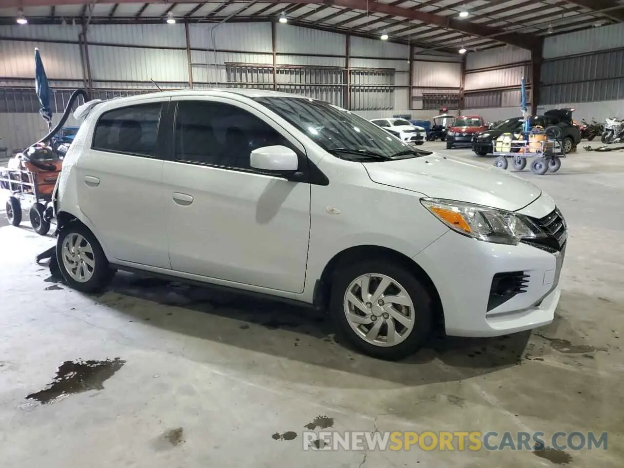 4 Photograph of a damaged car ML32AUHJ8NH002634 MITSUBISHI MIRAGE 2022