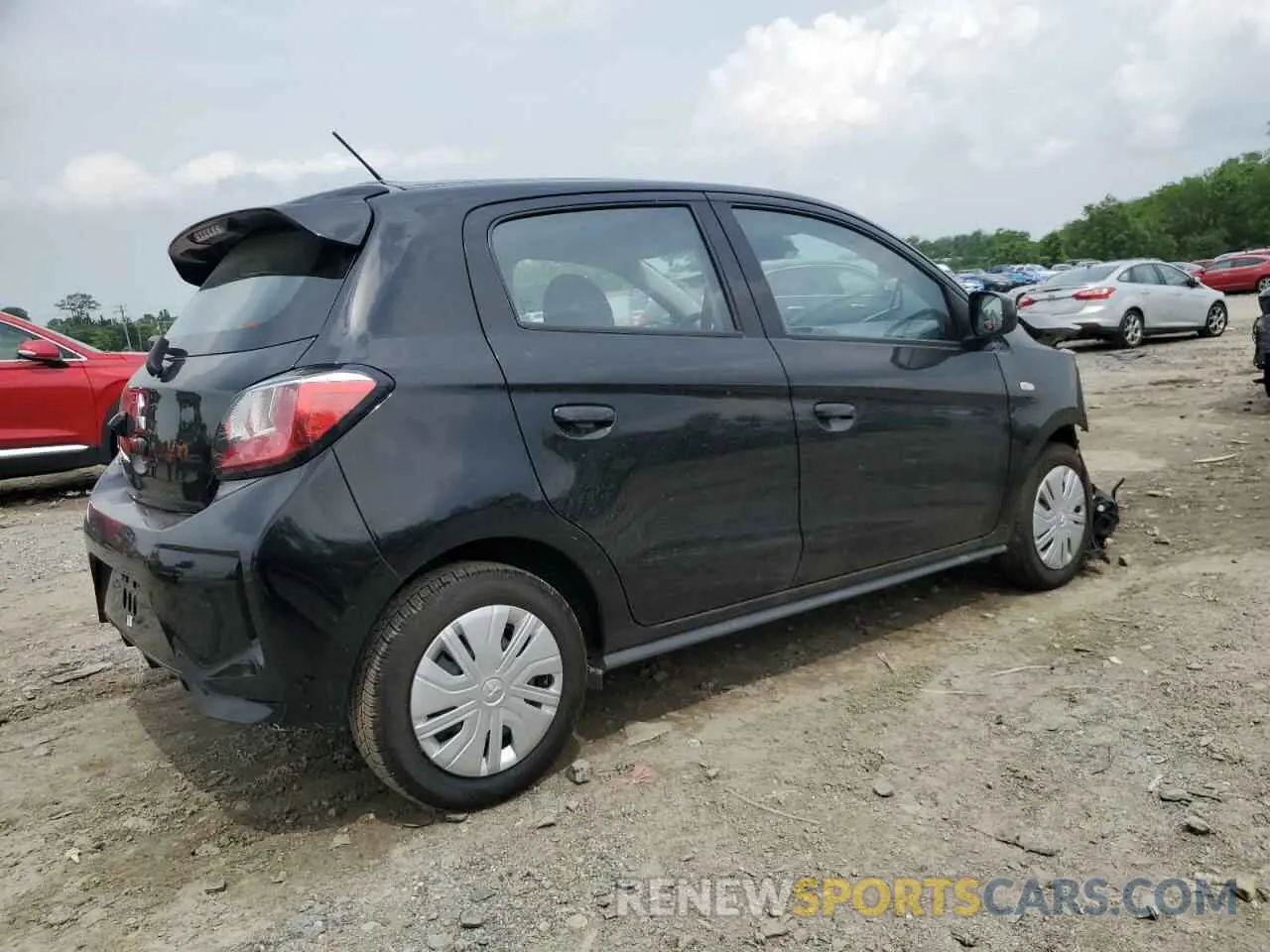 3 Photograph of a damaged car ML32AUHJ8NH002844 MITSUBISHI MIRAGE 2022