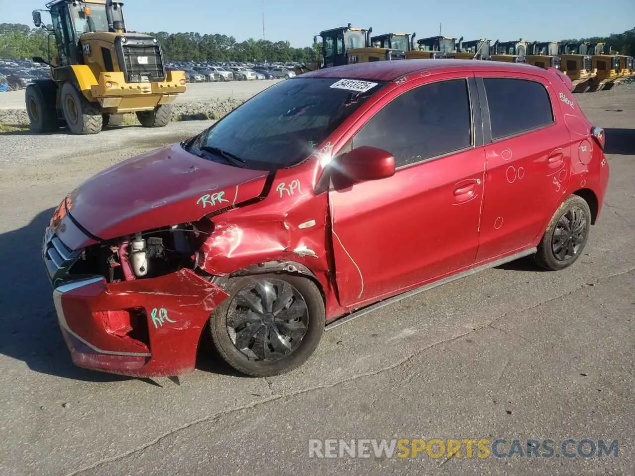 1 Photograph of a damaged car ML32AUHJ9NH006711 MITSUBISHI MIRAGE 2022