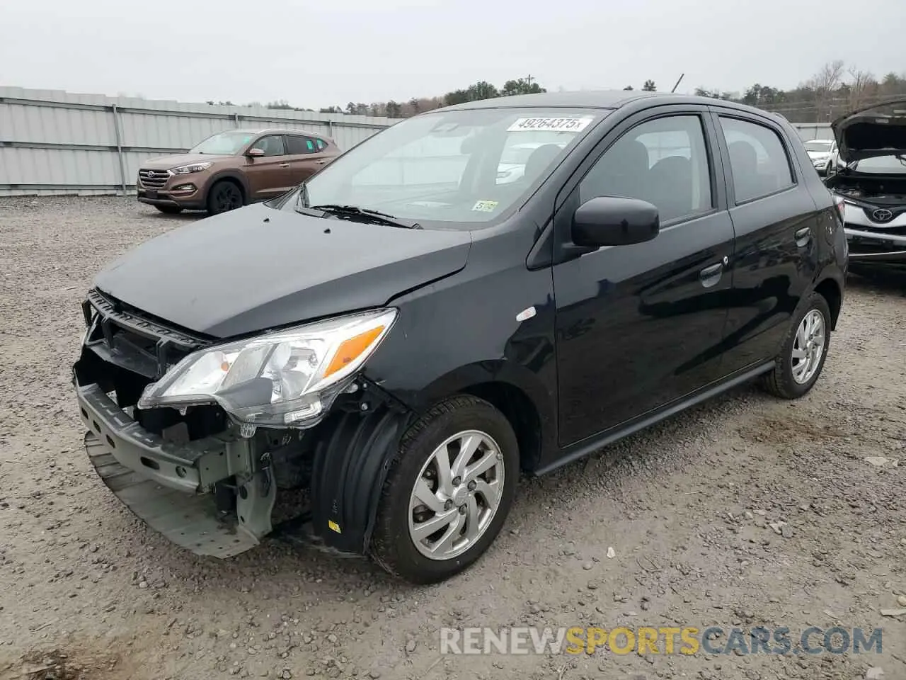 1 Photograph of a damaged car ML32AUHJXNH002361 MITSUBISHI MIRAGE 2022