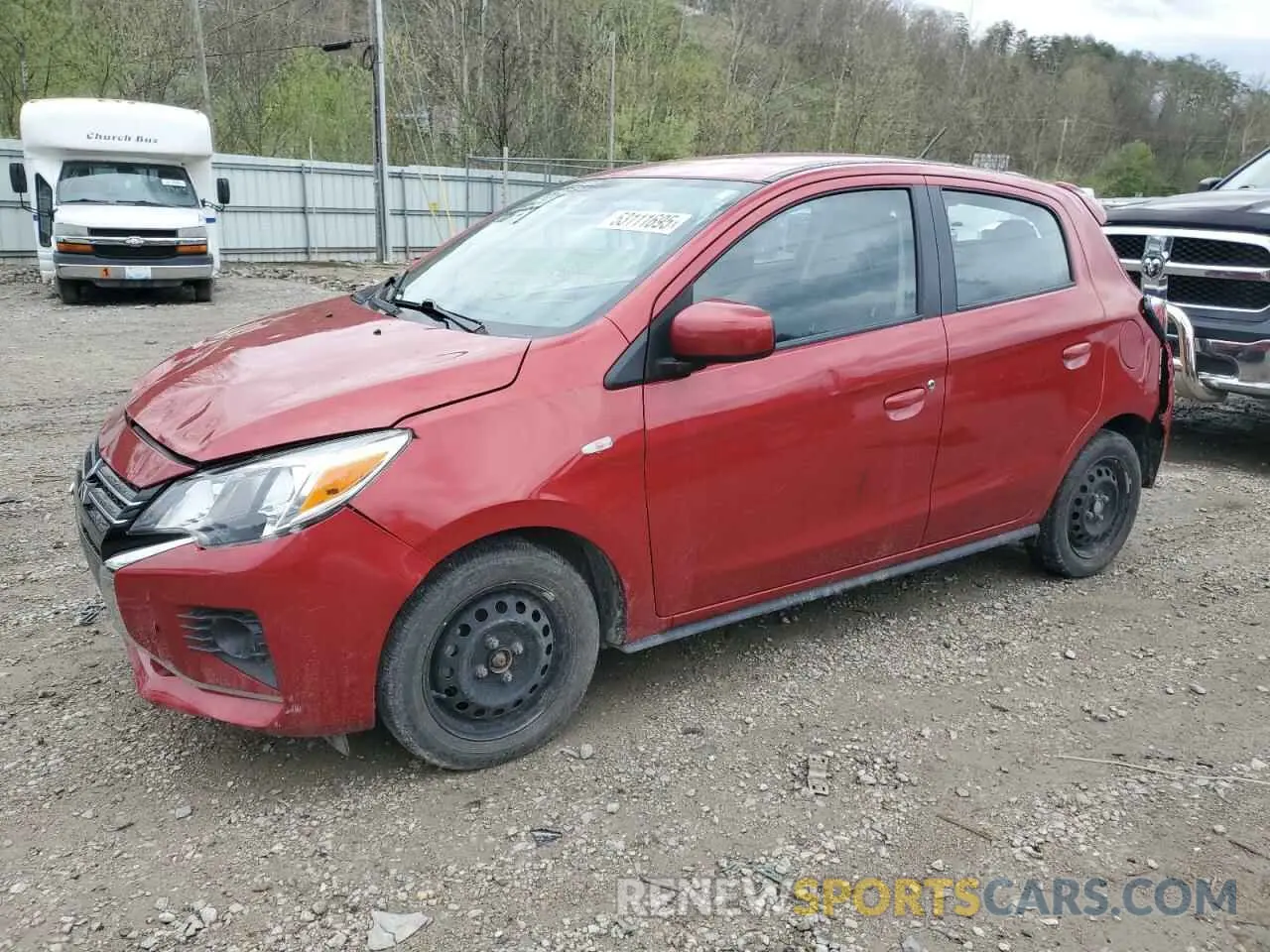 1 Photograph of a damaged car ML32AUHJXNH002392 MITSUBISHI MIRAGE 2022