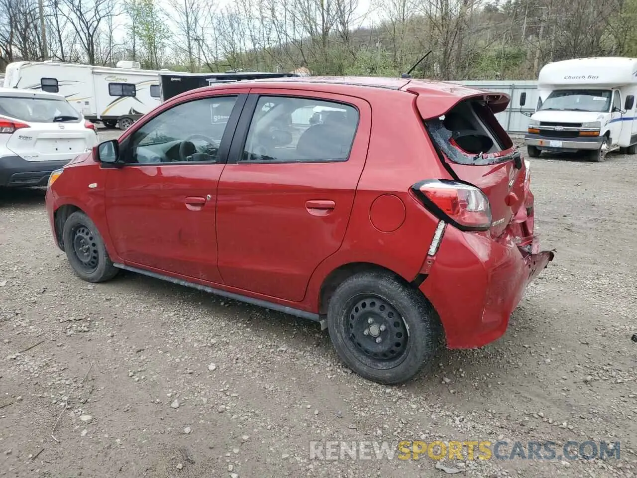 2 Photograph of a damaged car ML32AUHJXNH002392 MITSUBISHI MIRAGE 2022