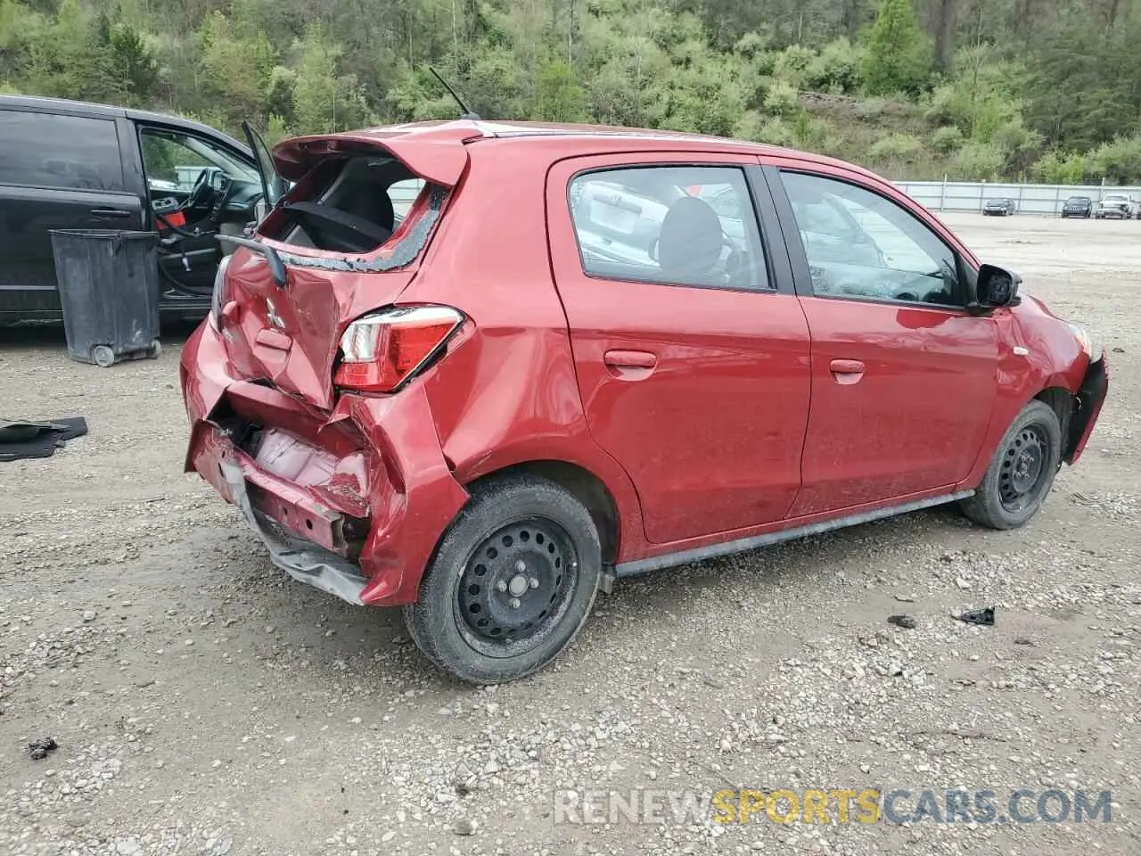 3 Photograph of a damaged car ML32AUHJXNH002392 MITSUBISHI MIRAGE 2022