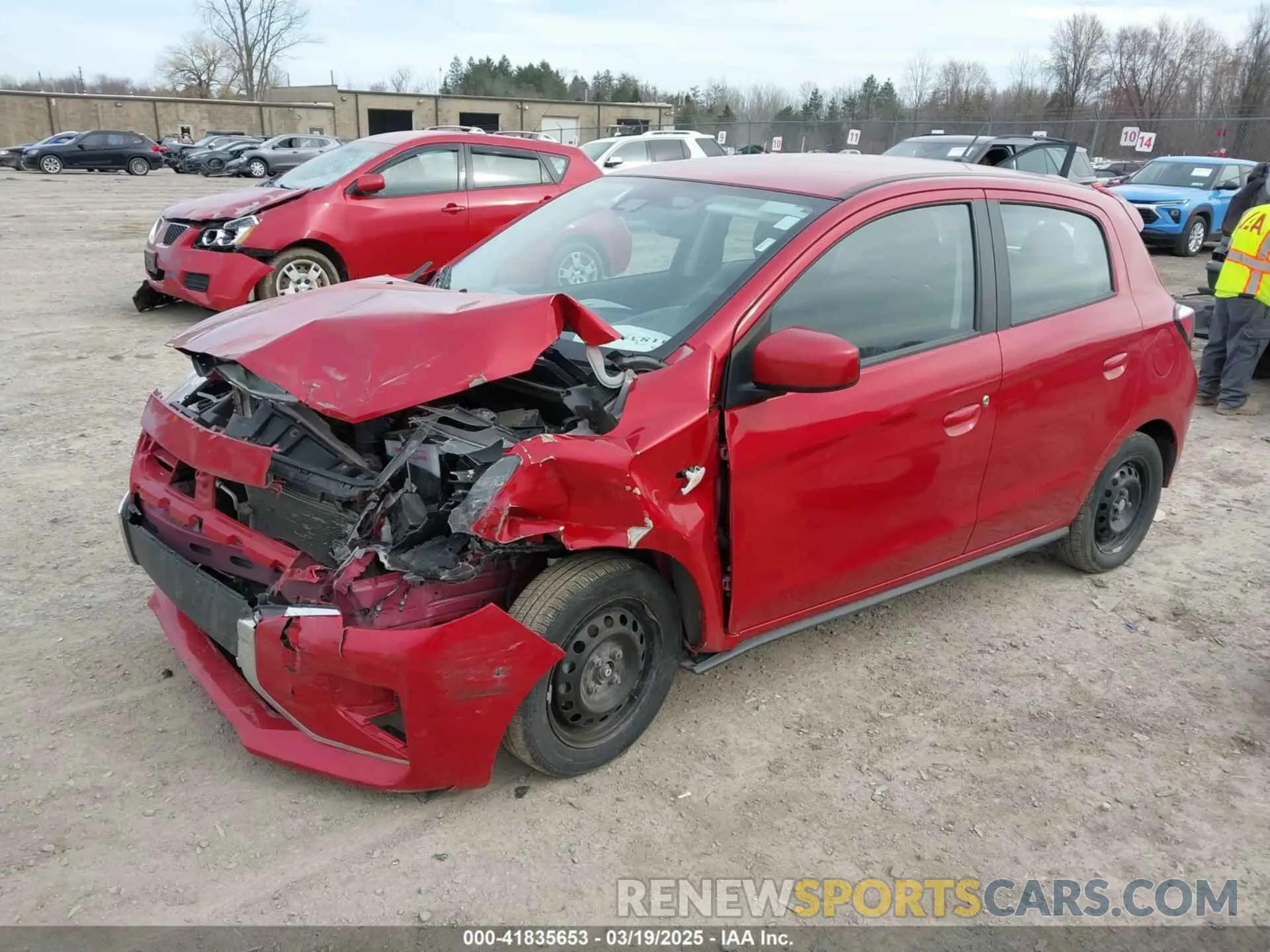 2 Photograph of a damaged car ML32AUHJXNH008306 MITSUBISHI MIRAGE 2022