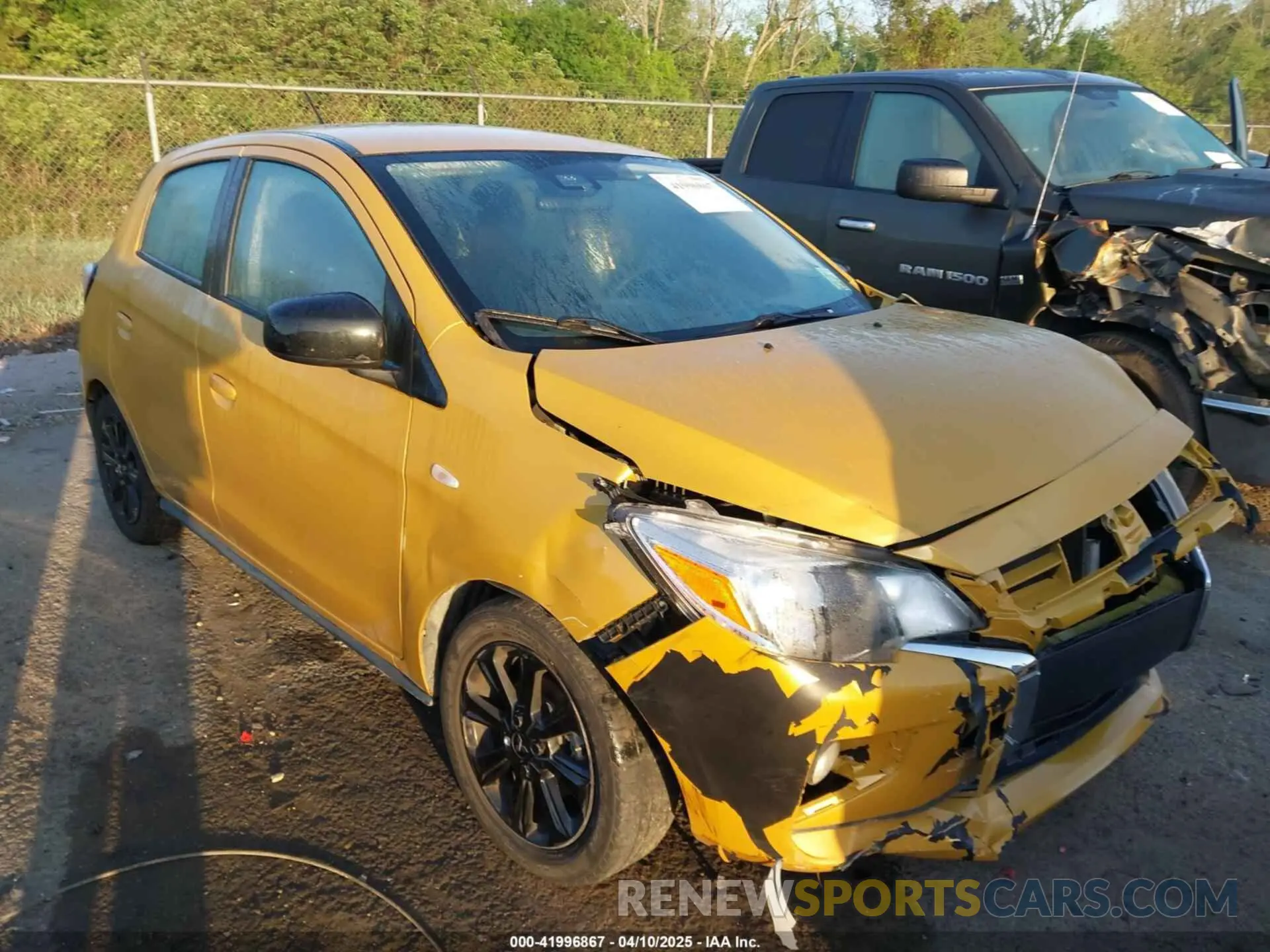 1 Photograph of a damaged car ML32AWHJ4NH001122 MITSUBISHI MIRAGE 2022