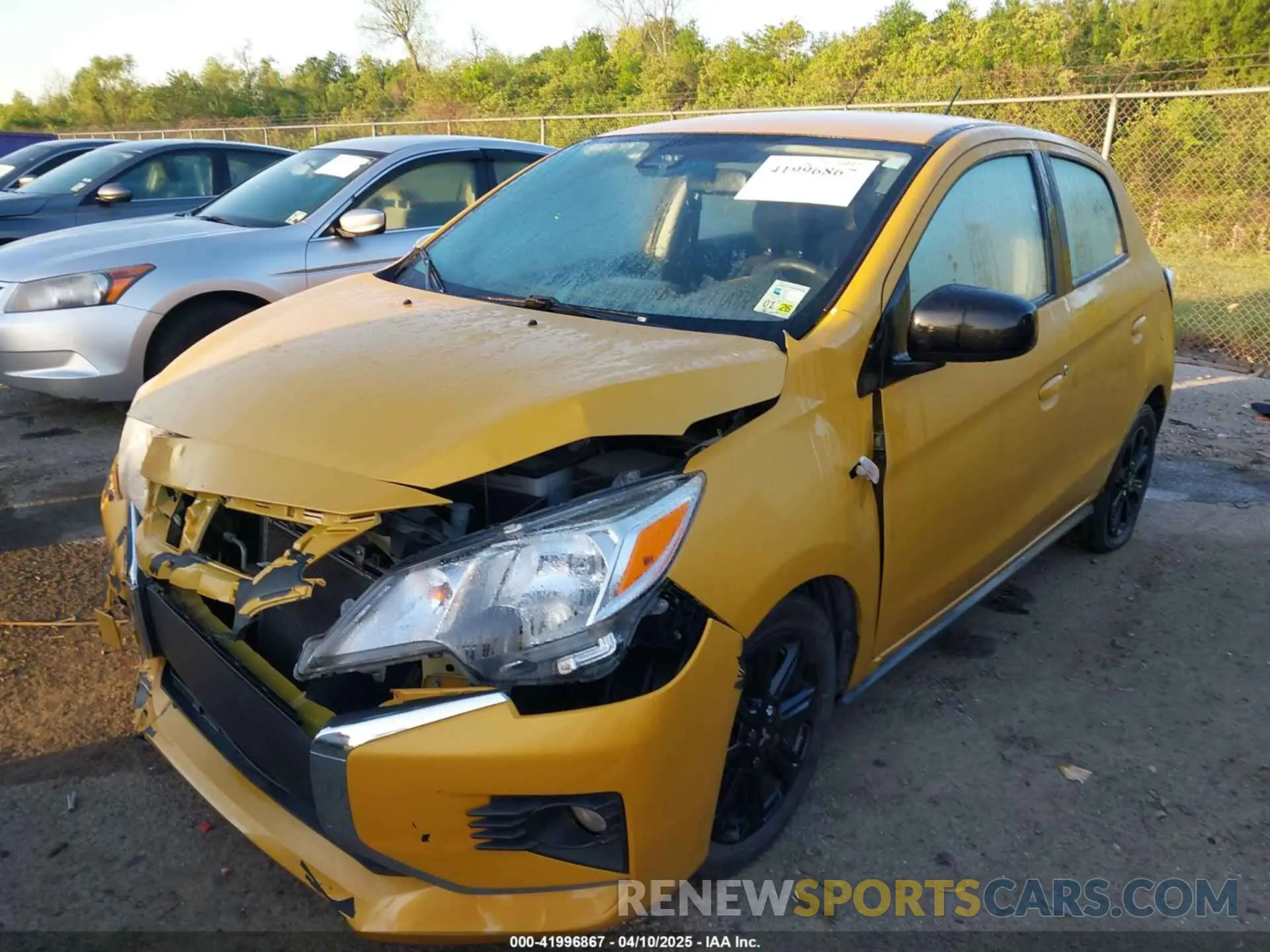 2 Photograph of a damaged car ML32AWHJ4NH001122 MITSUBISHI MIRAGE 2022