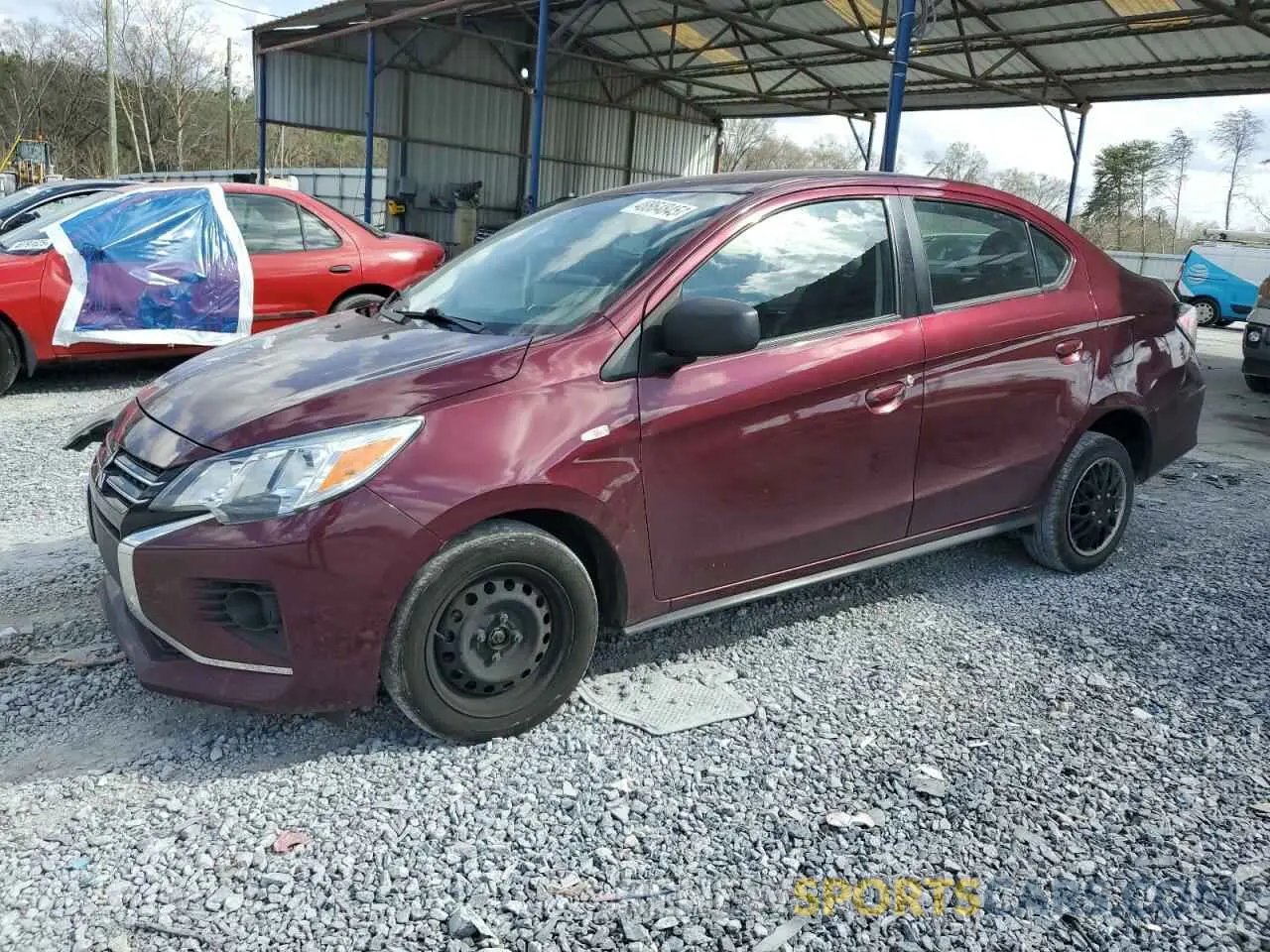 1 Photograph of a damaged car ML32FUFJ0NHF00656 MITSUBISHI MIRAGE 2022