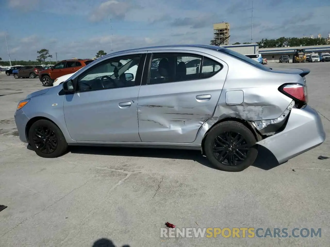 2 Photograph of a damaged car ML32FUFJ0NHF05453 MITSUBISHI MIRAGE 2022