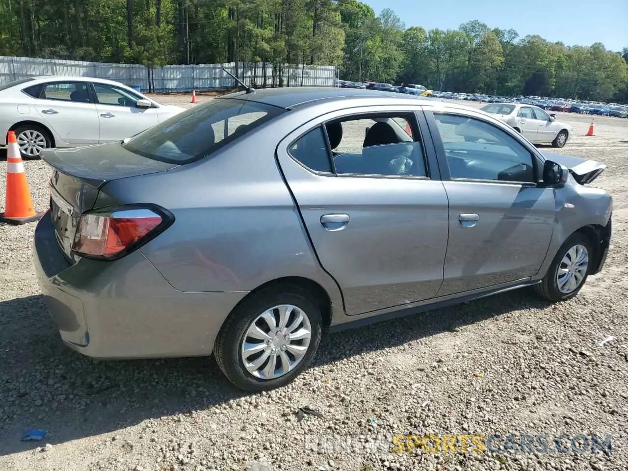 3 Photograph of a damaged car ML32FUFJ3NHF02126 MITSUBISHI MIRAGE 2022