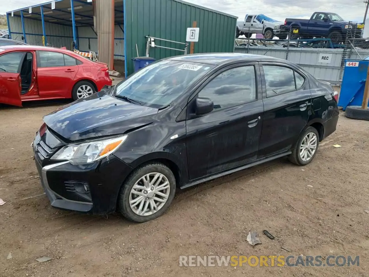 1 Photograph of a damaged car ML32FUFJ3NHF06533 MITSUBISHI MIRAGE 2022